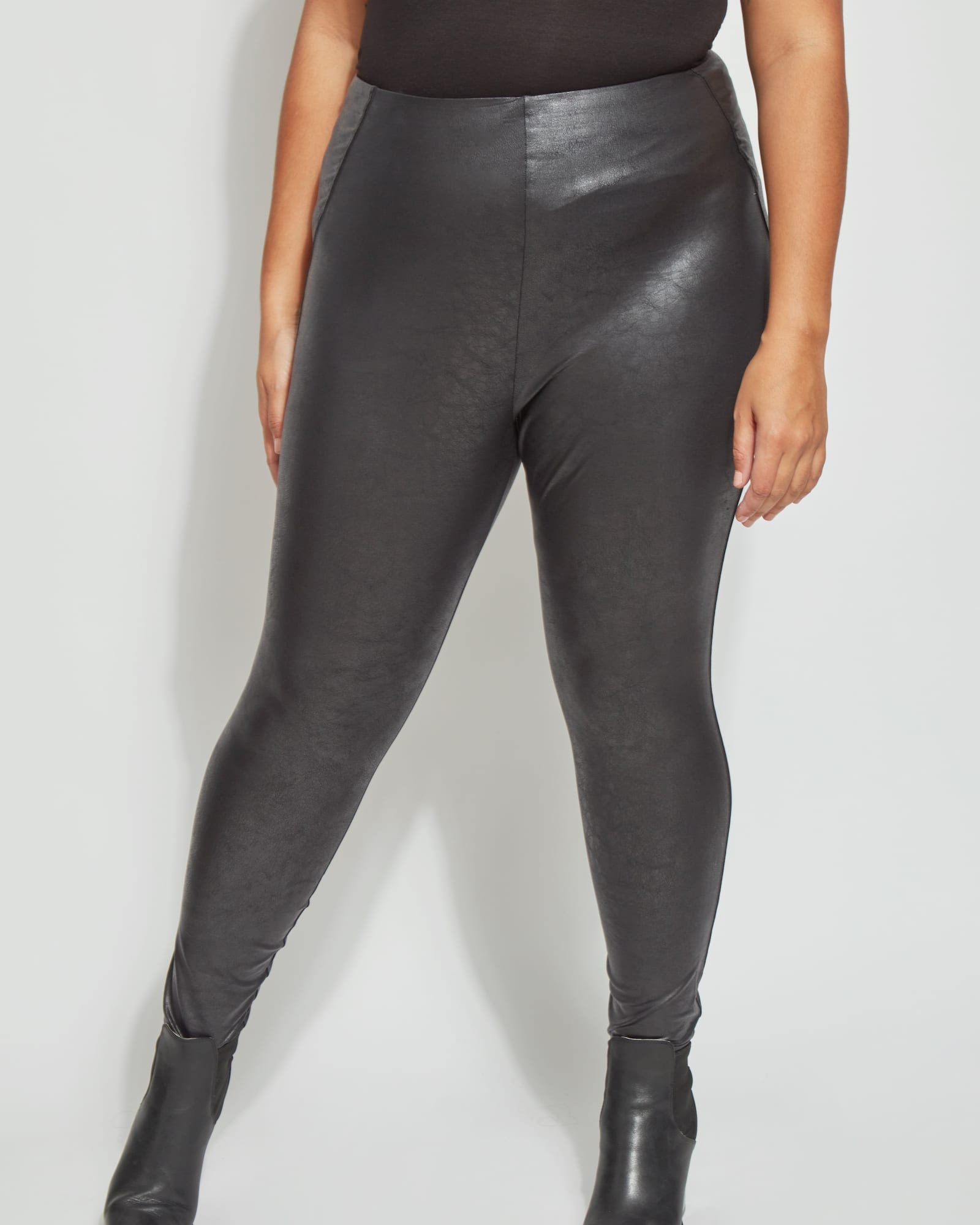 Dex High Waisted Plus Size Faux Leather Leggings – S.O.S Save Our