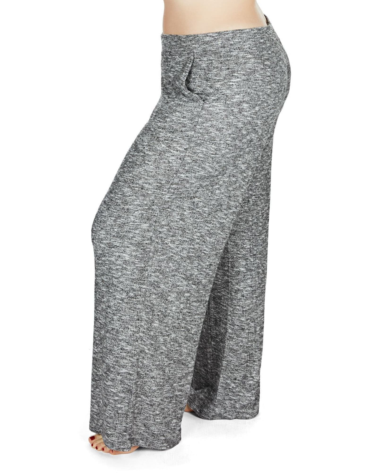 RBX Women's Plus Size Lightweight French Terry Wide Leg Sweatpants with  Pockets