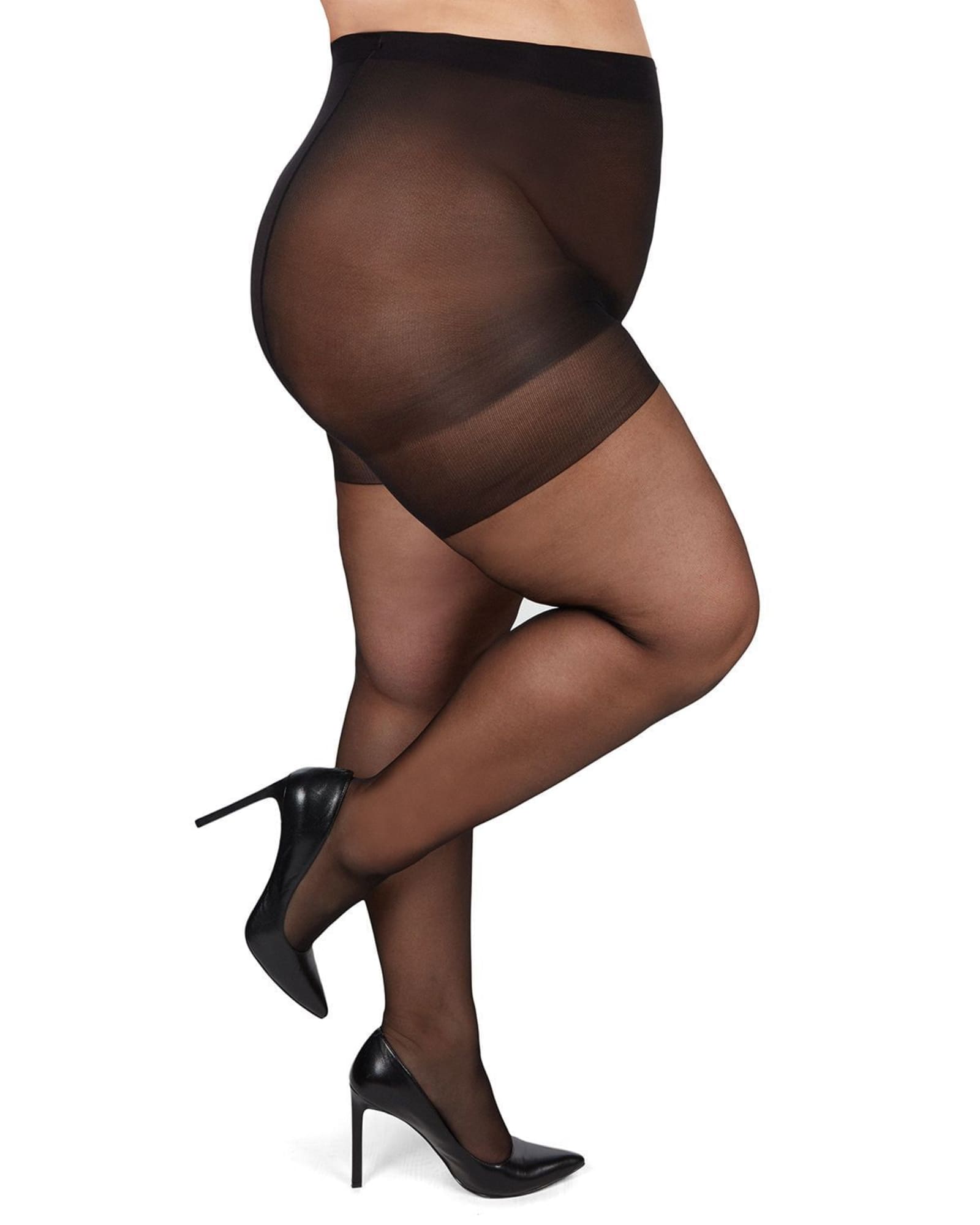 Luxtrada Sheer Pantyhose Plus Size - 3 Pack 40D Ultra Durable