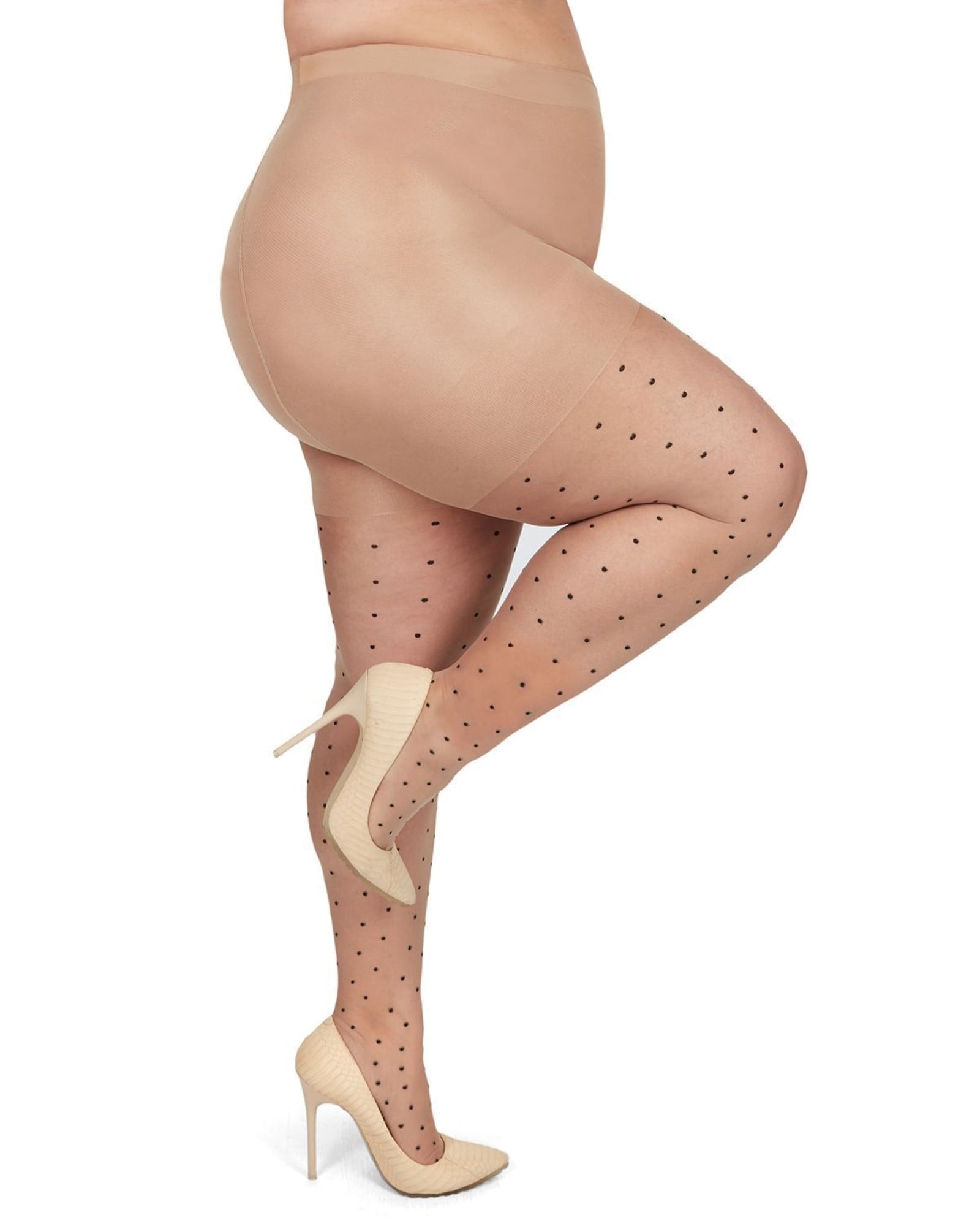 Control Top Footless Tights 