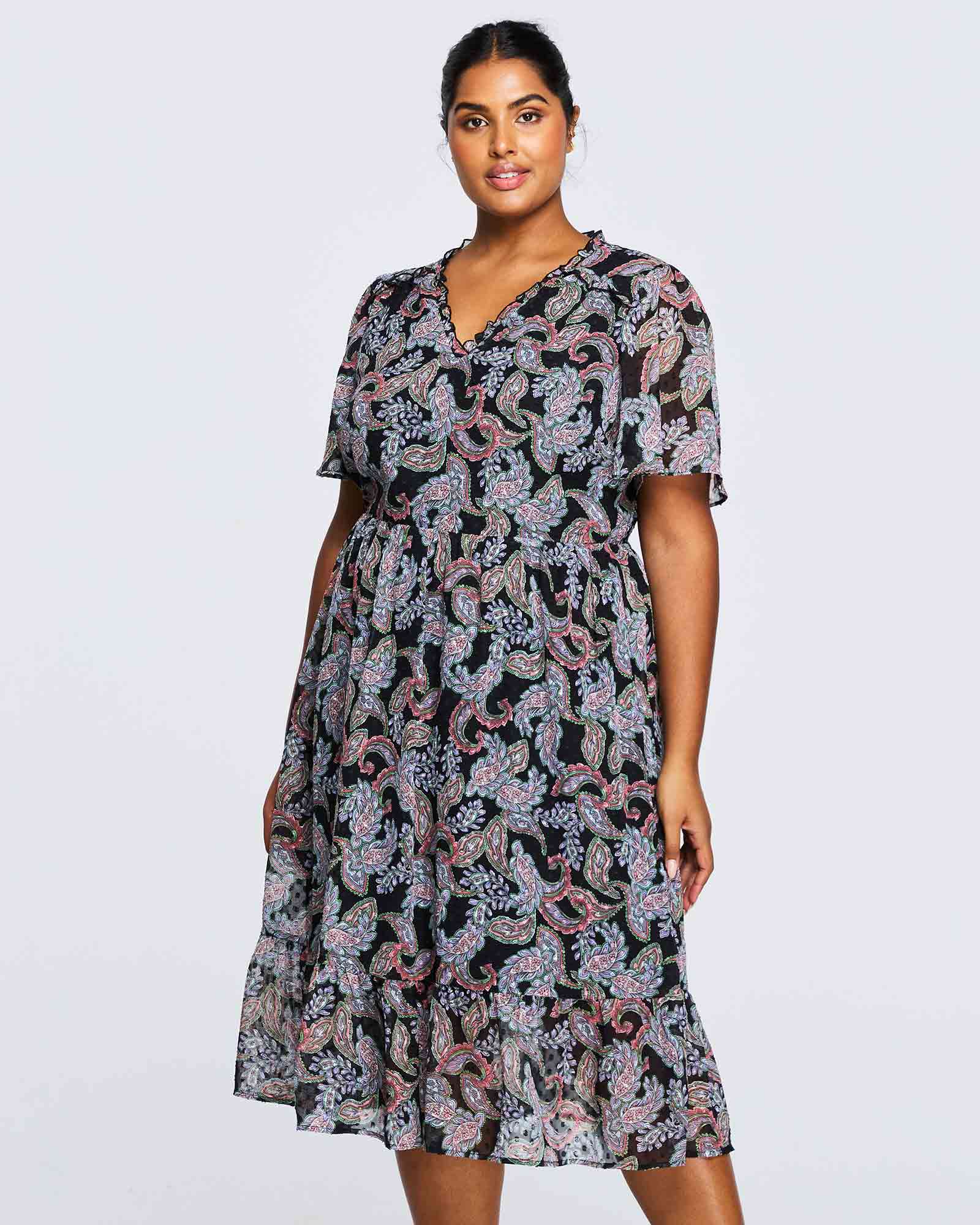 Plus Size Paisley Dress