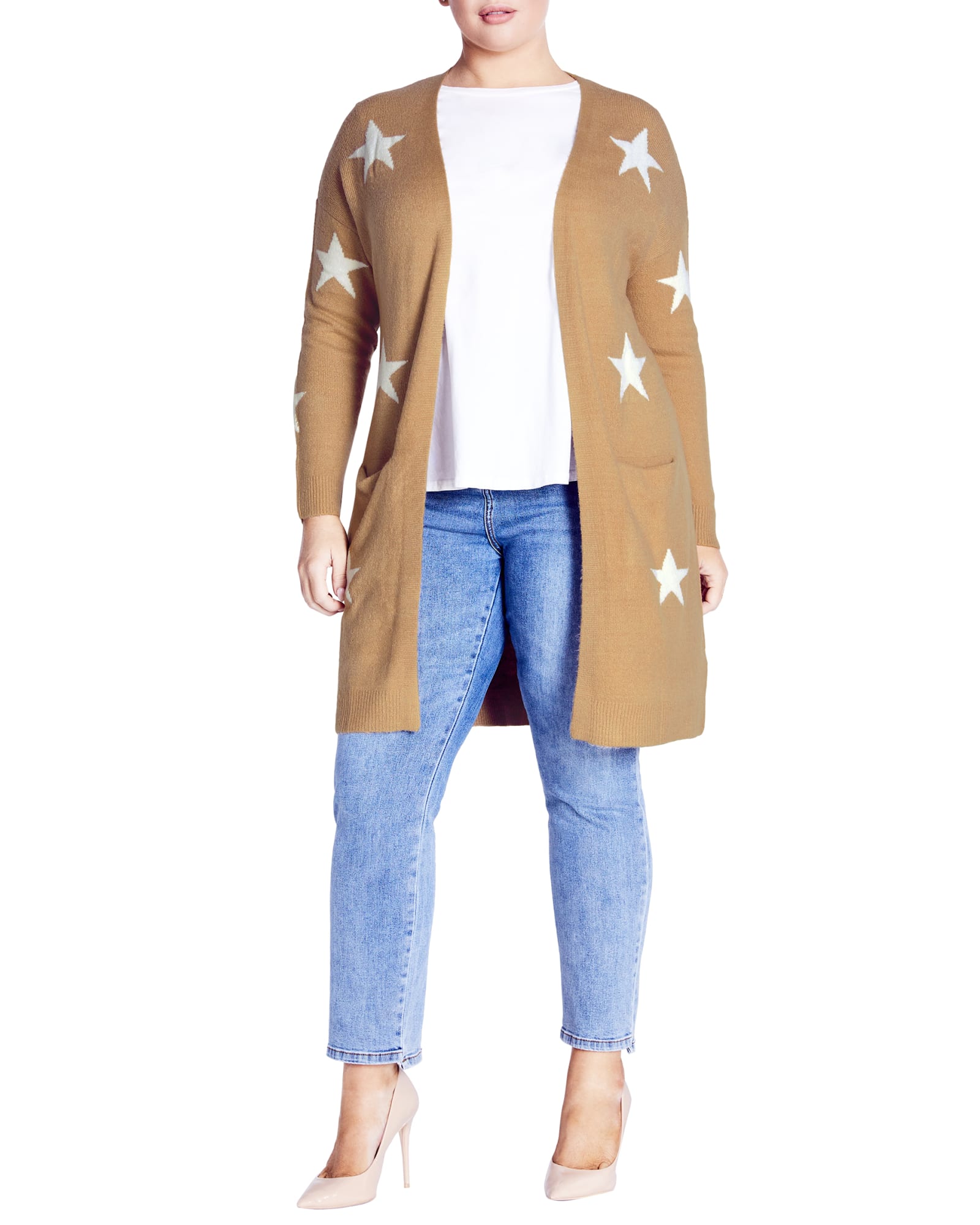 Starry Cardigan | Camel Marle