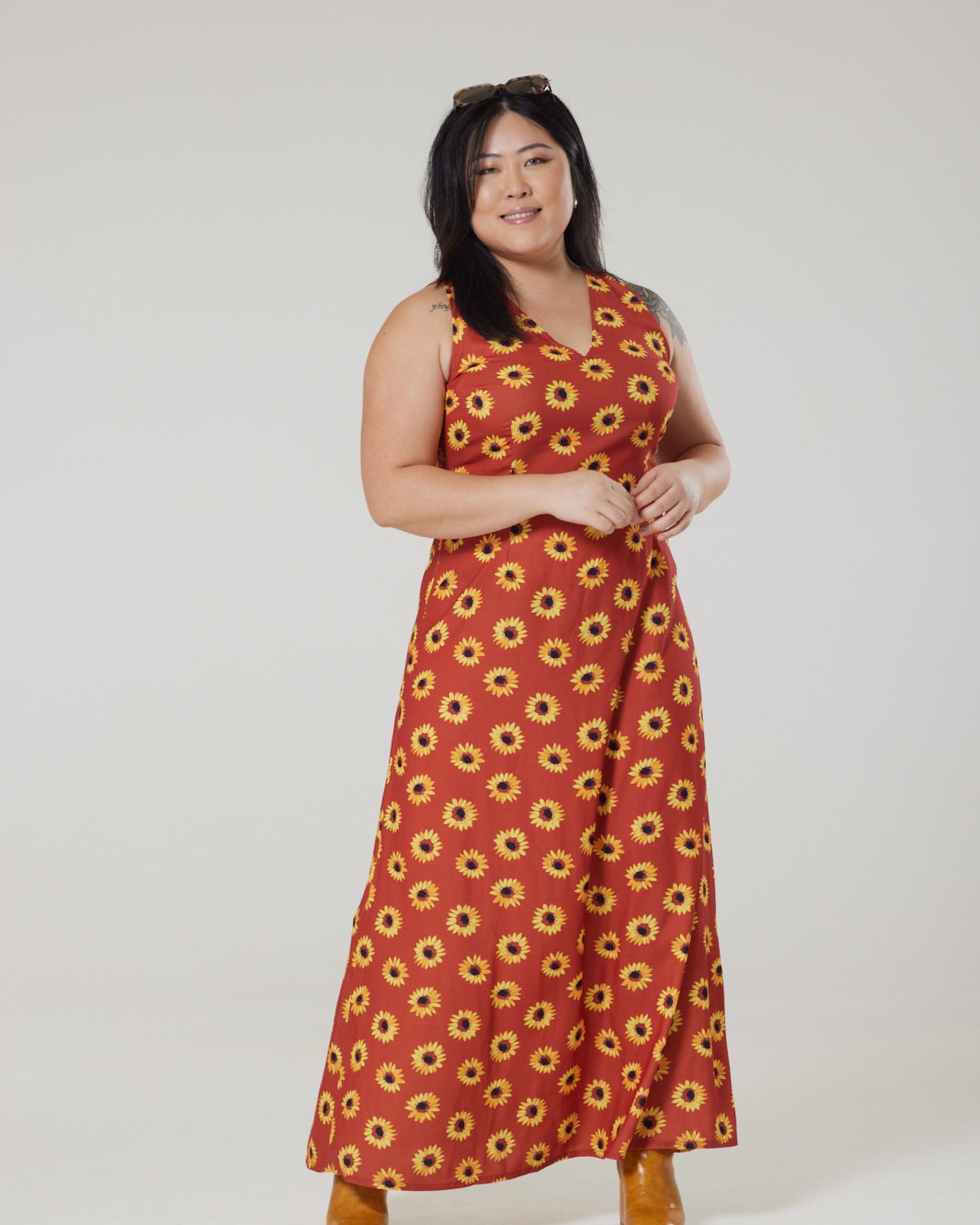 Glini Maxi Dress | Orange