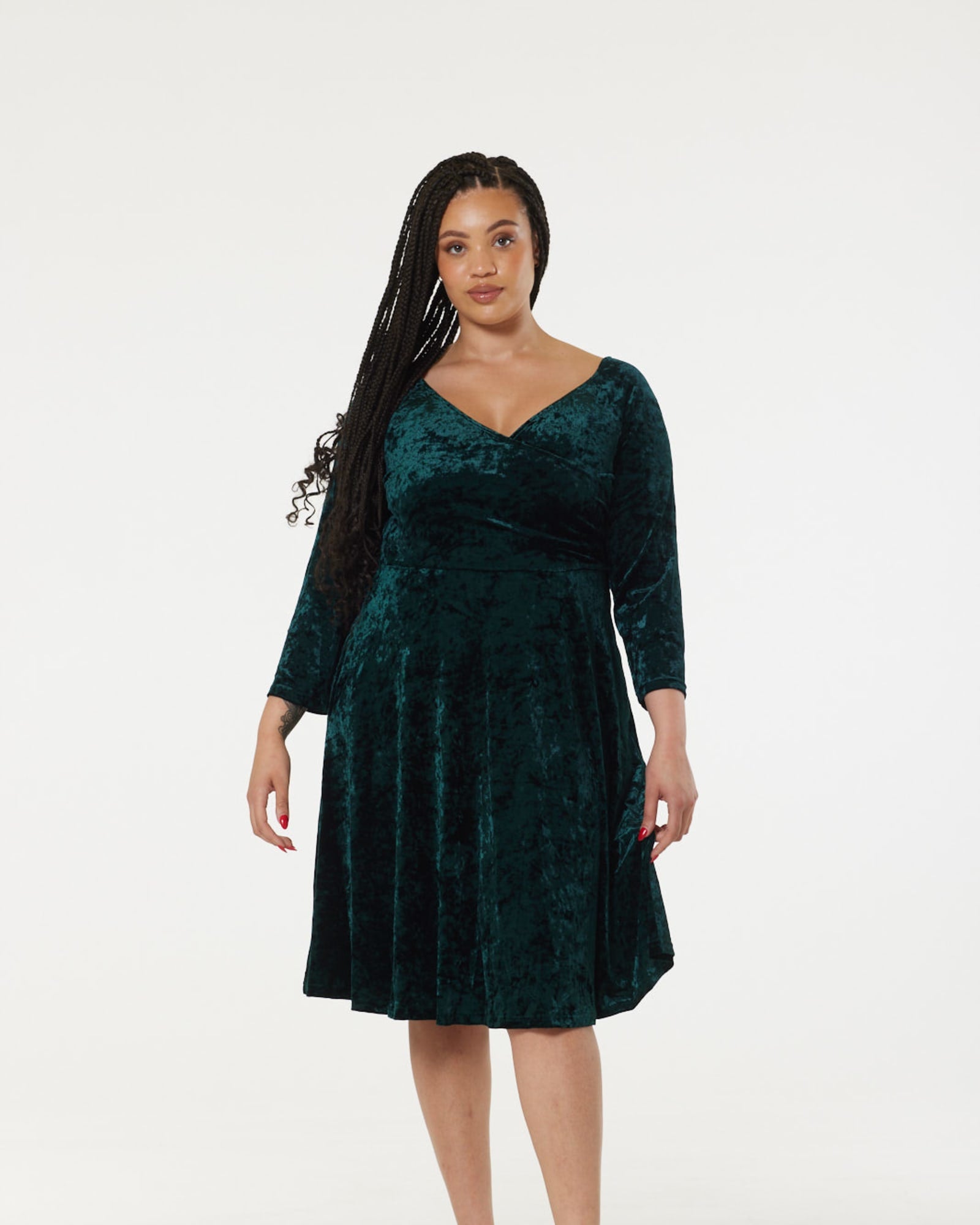 Plus Size Monette Maxi Dress - Hunter Green