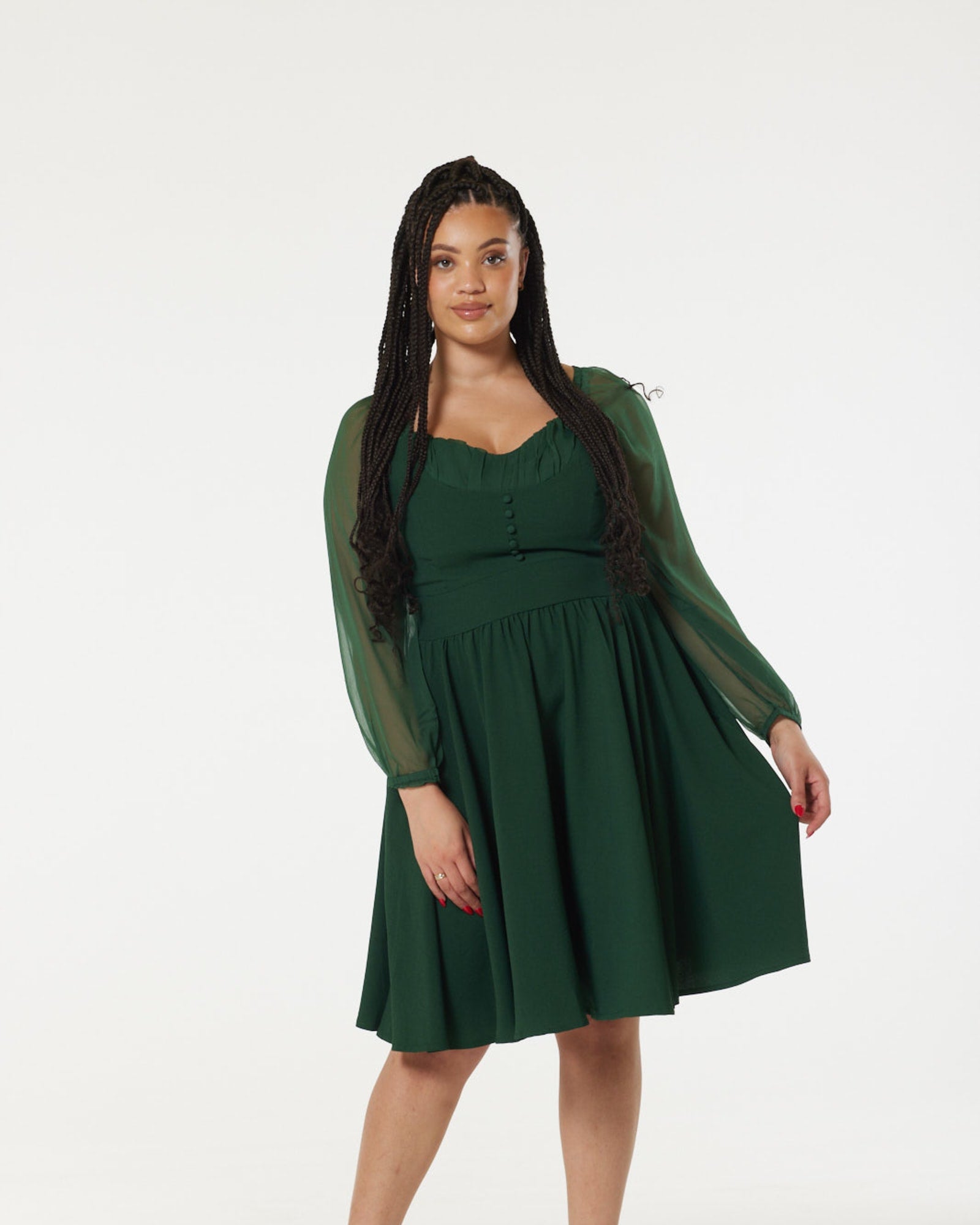 Dior Dress - Dark Green | Hunter Green