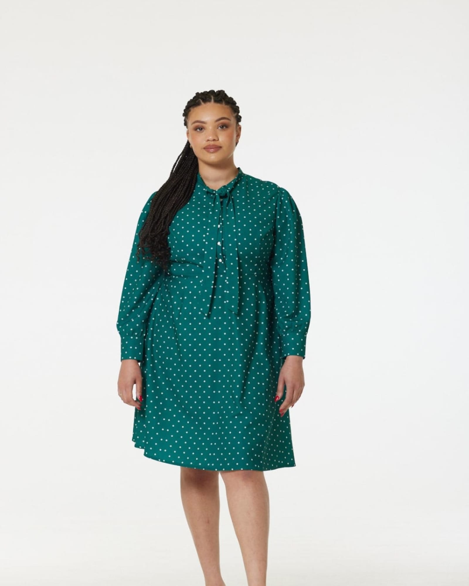 Plus Size Kelly Green Dress