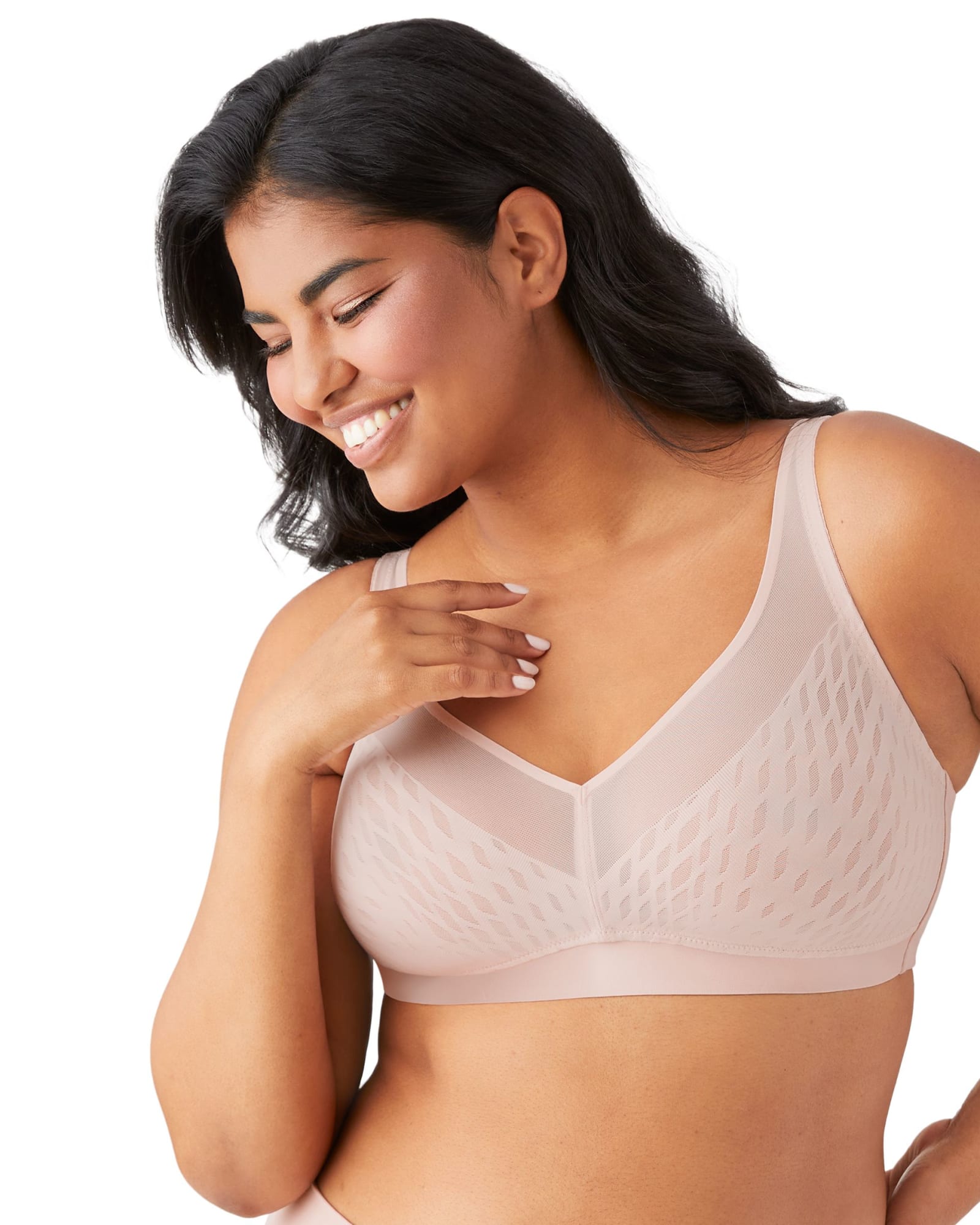 Wacoal Elevated Allure Underwire Bra - Rose Dust - Curvy Bras