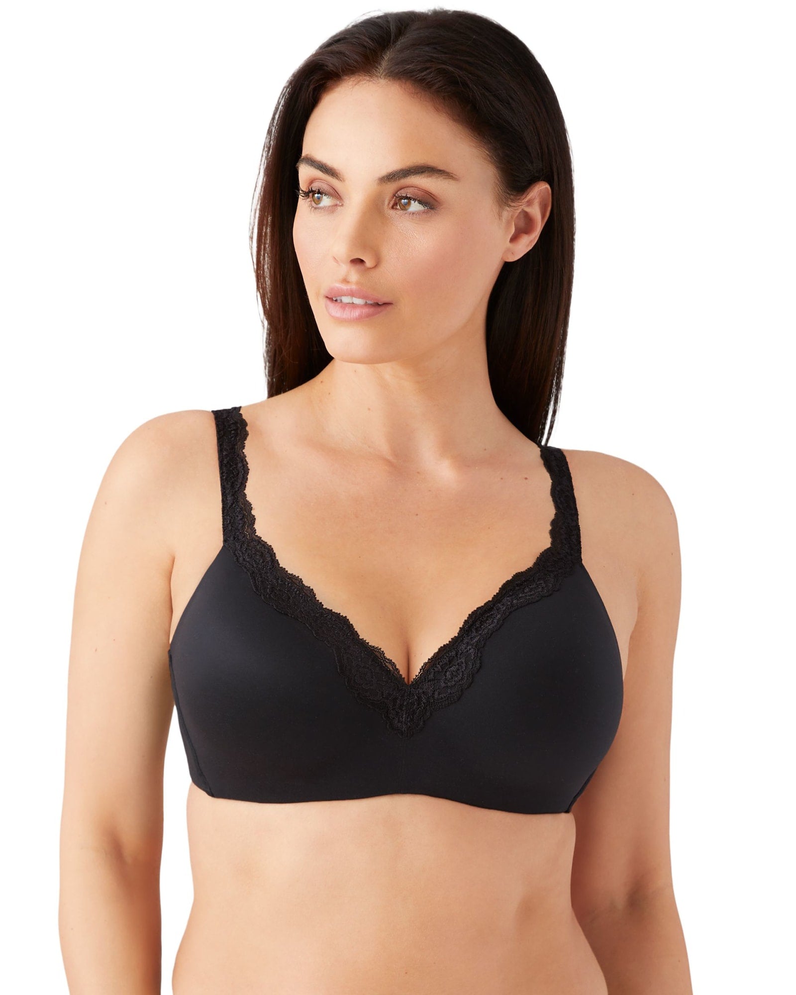 MIERSIDE Women's Fashion Breathable Sexy Lace Plus Size Non Padded Bra (30D)  Black at  Women's Clothing store
