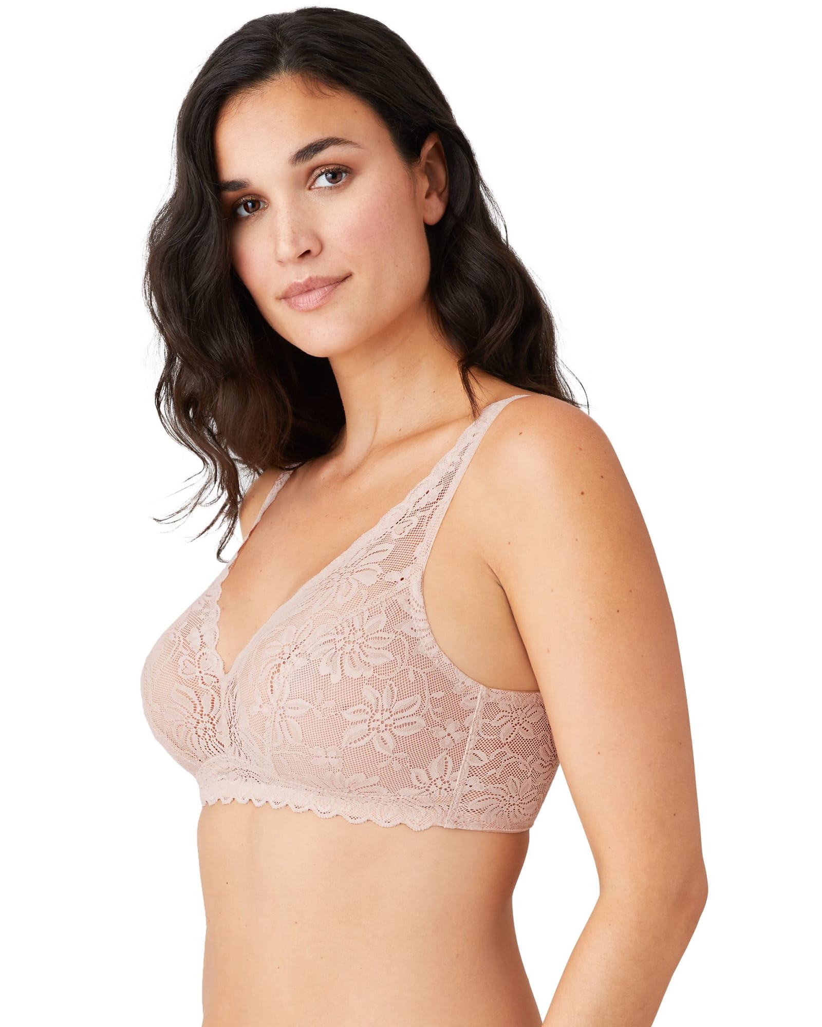 Leto Collection, Intimates & Sleepwear, Grey Lace Bralette