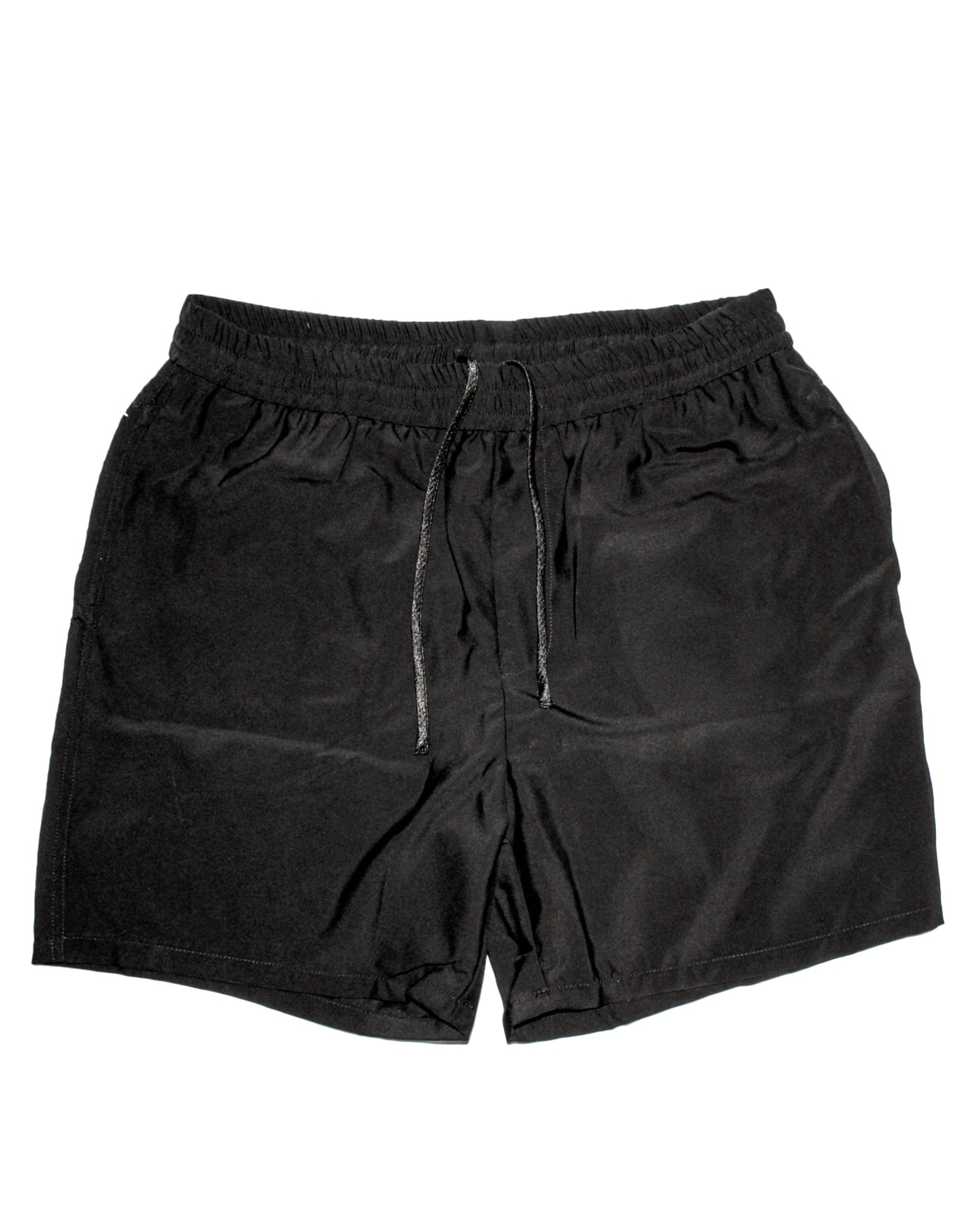 Island Shorts In Black Satin | Black