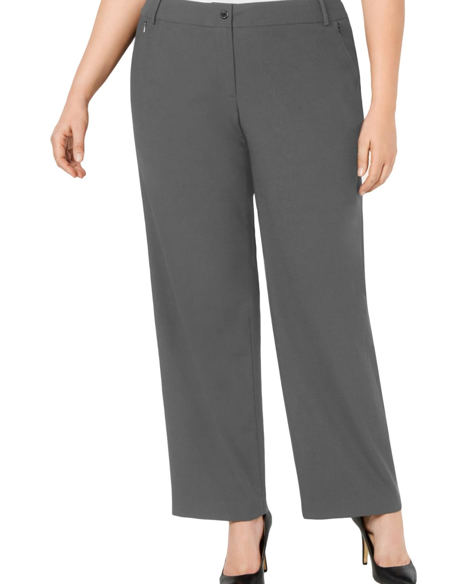 Grey Wide Leg Pants