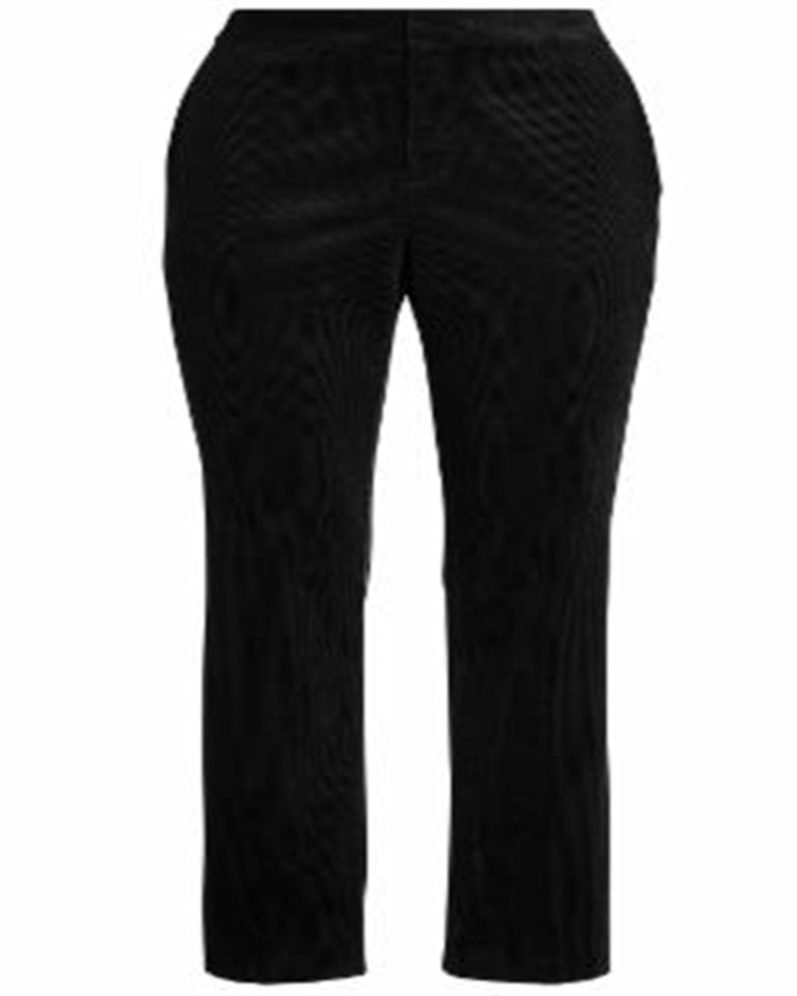 Ralph Lauren Women's  Classic Straight Corduroy Creased Jeans Black  14W | Black