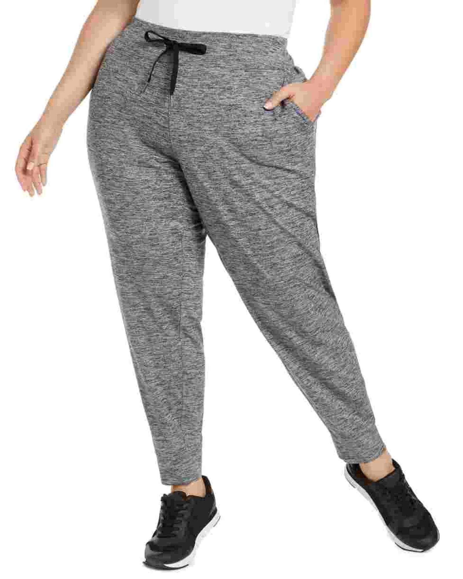 Calvin Klein Women's  Pull On Jogger Pants Charcoal  2X | Gray