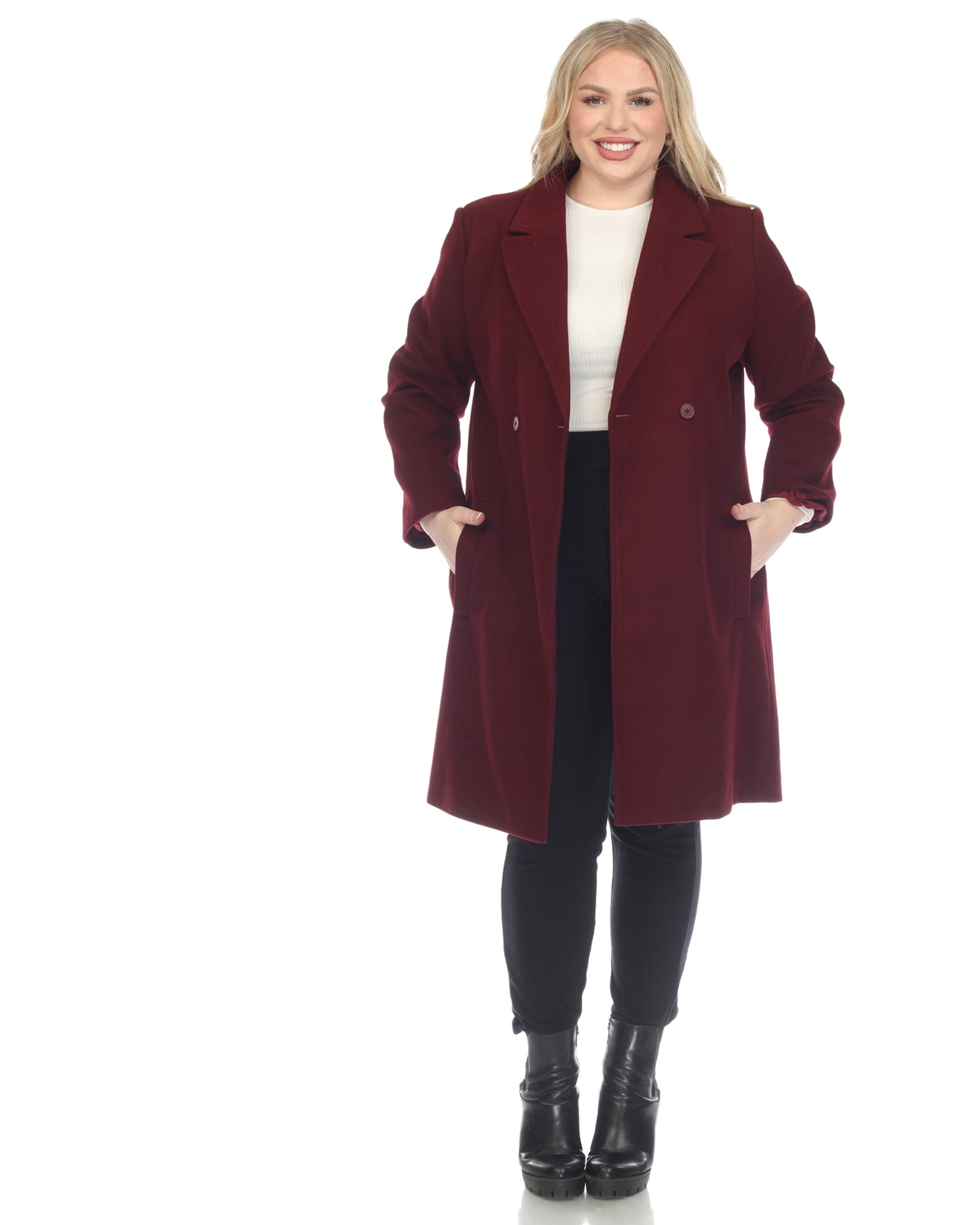 Women's Classic Walker Coat | Burgundy