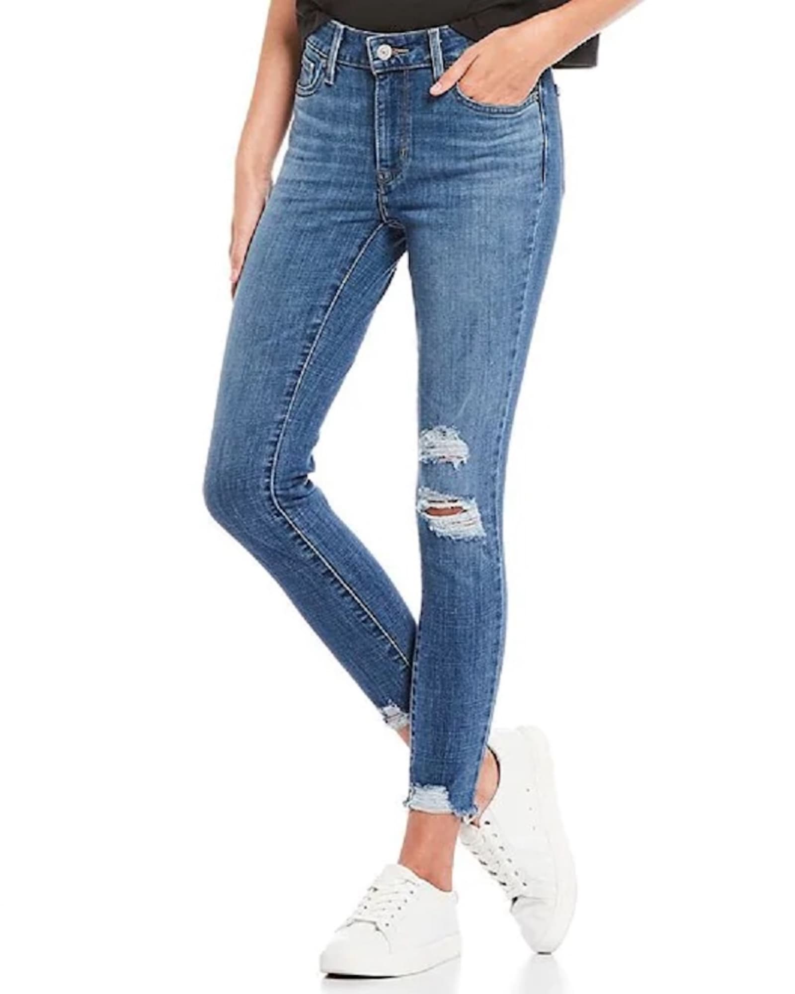 Levi's Women's  Printed High Rise Skinny Ankle Jeans Blue  22W | Blue