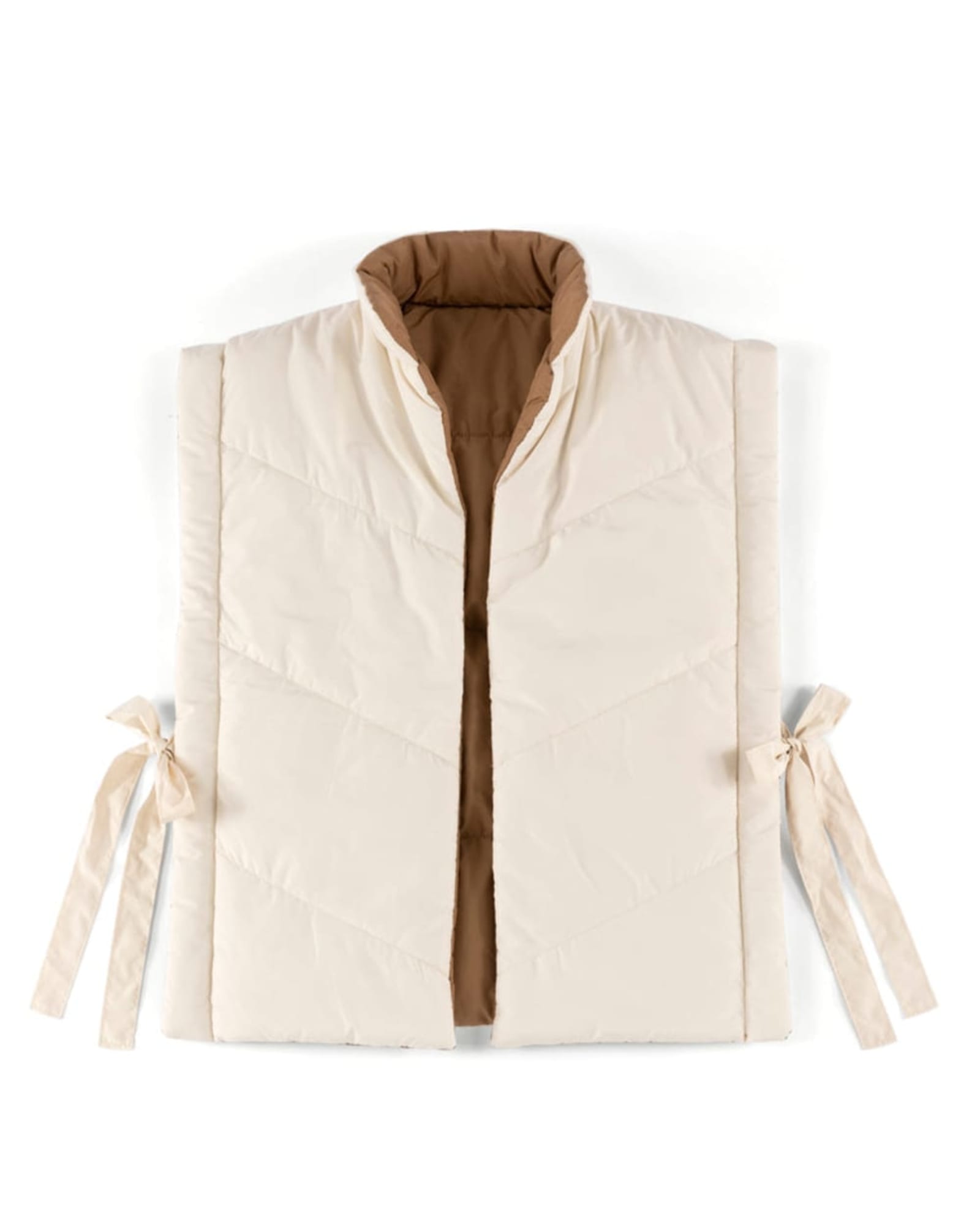Petra Reversible Vest | Ivory