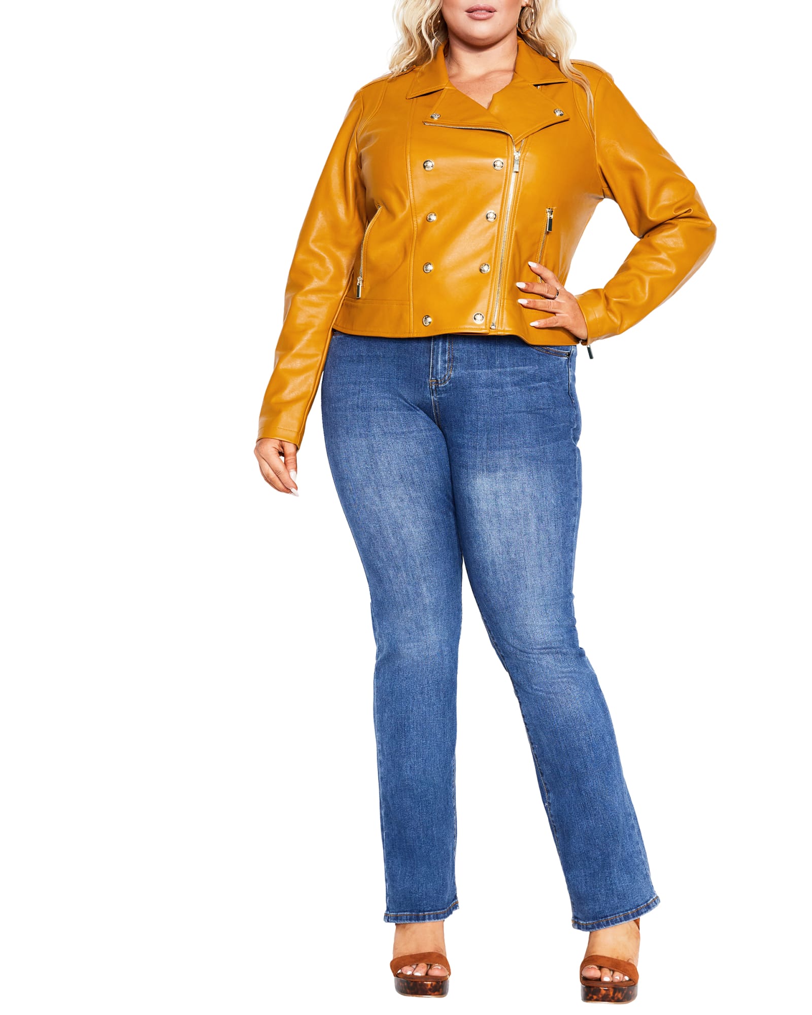 Megan Zip Jacket | Caramel