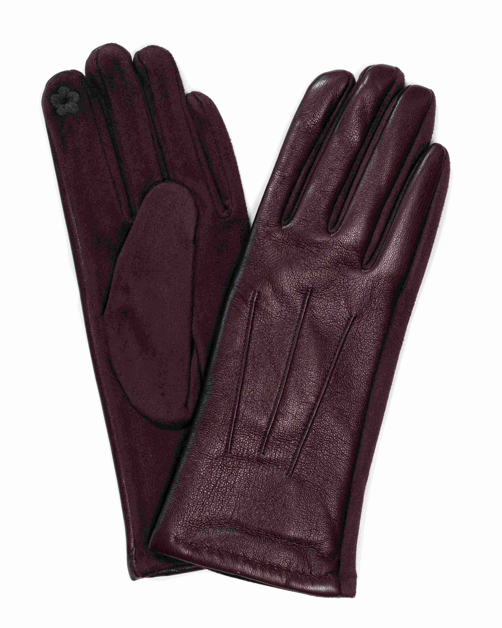 Leatherette Classic Gloves Brown | BROWN
