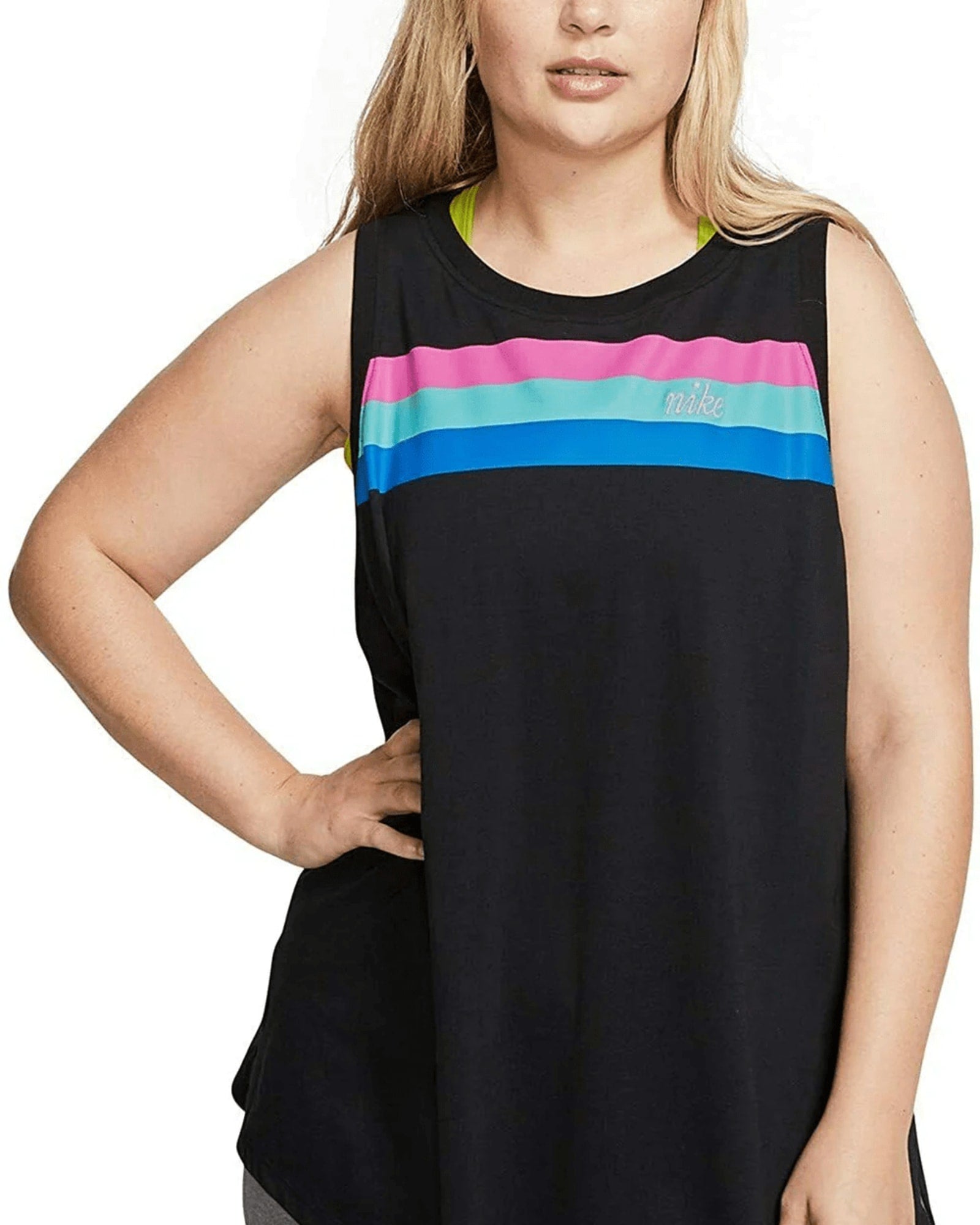 RBX Women's Plus Size Tank Top with Mesh Breathable Workout Tank T-Mesh  Black 1X at  Women's Clothing store