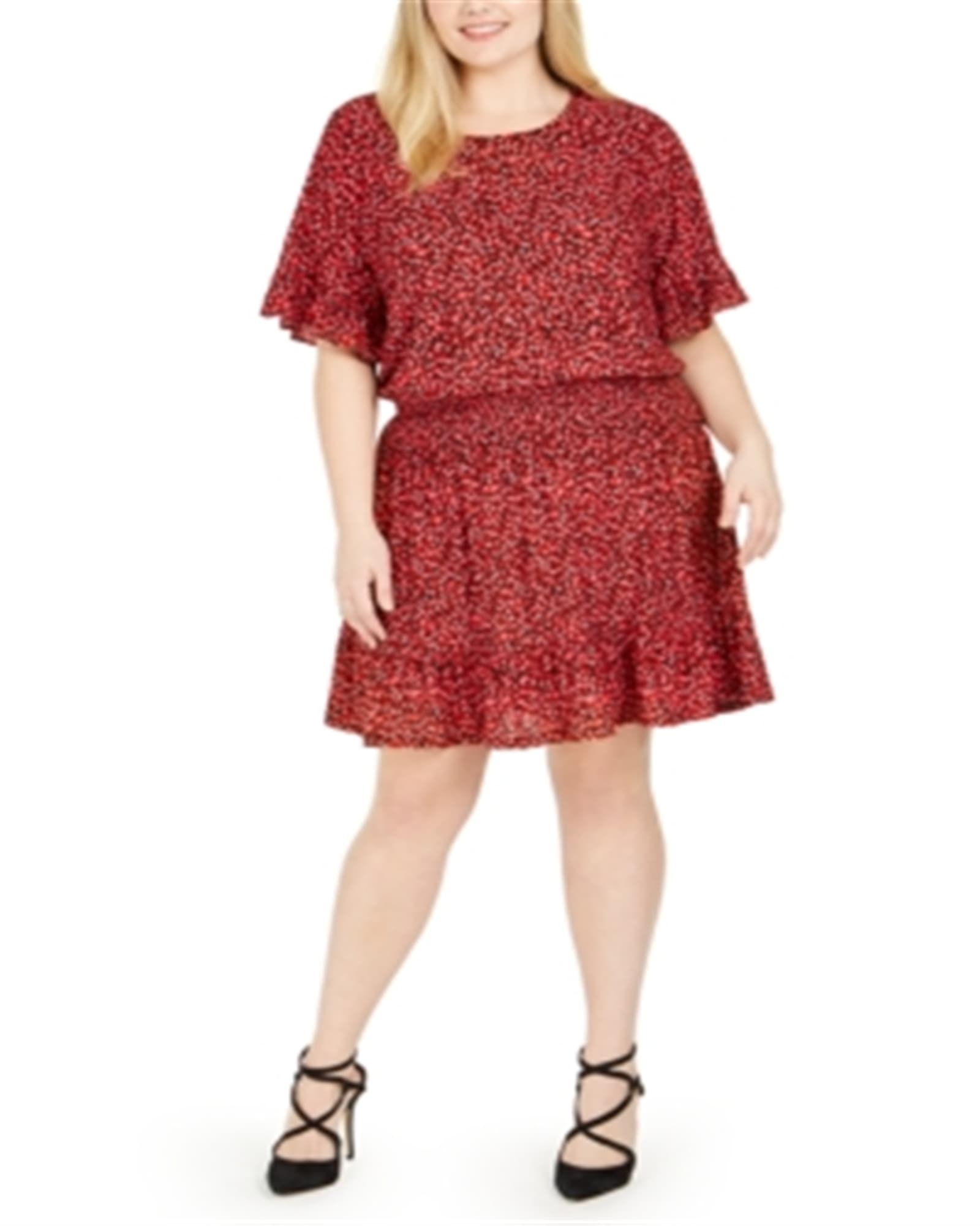 Fashion to Figure Women's Plus Size Aubree Lace Ruffle Bodycon Dress, Size  2X