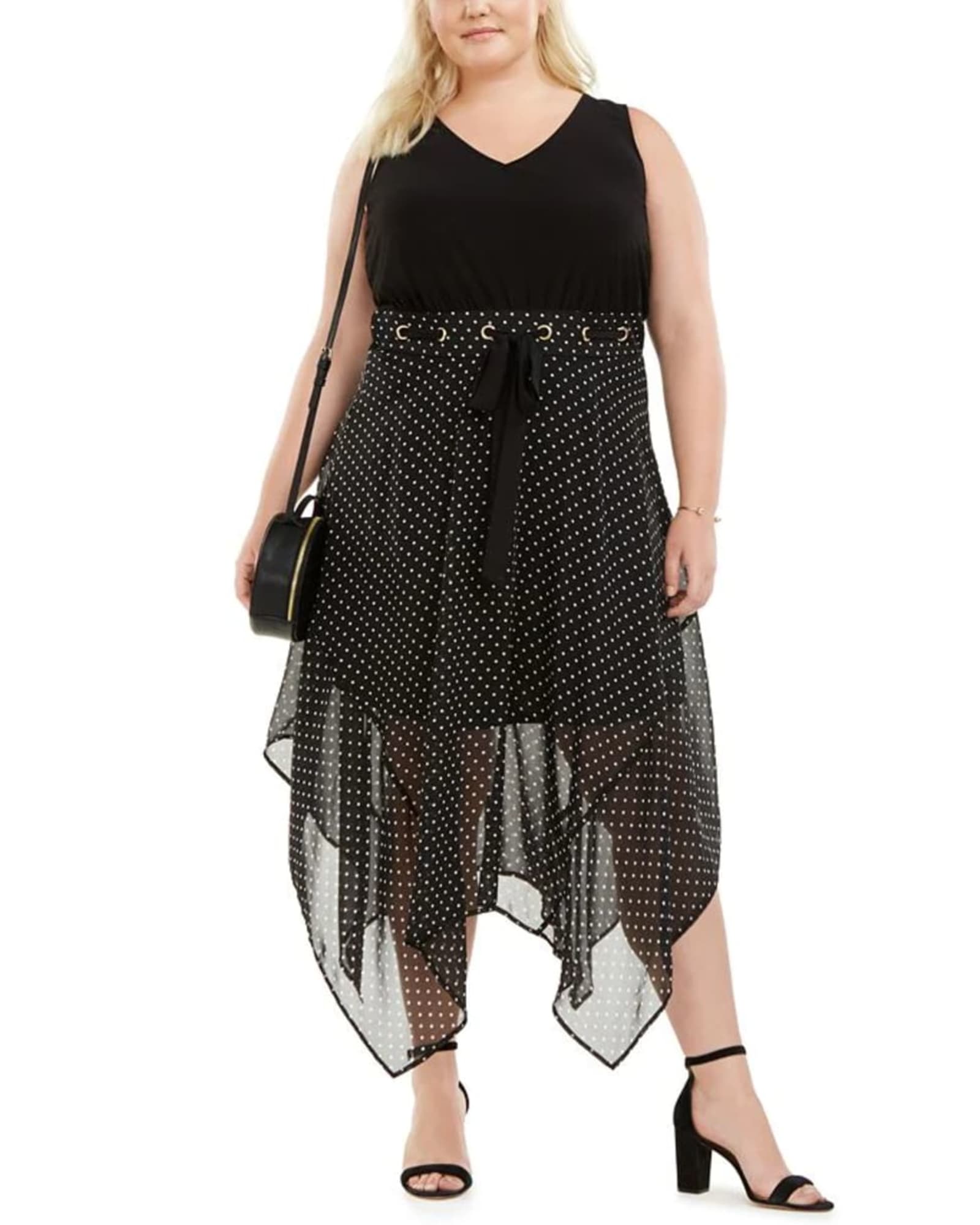 Plus Size Polka Dot Dress