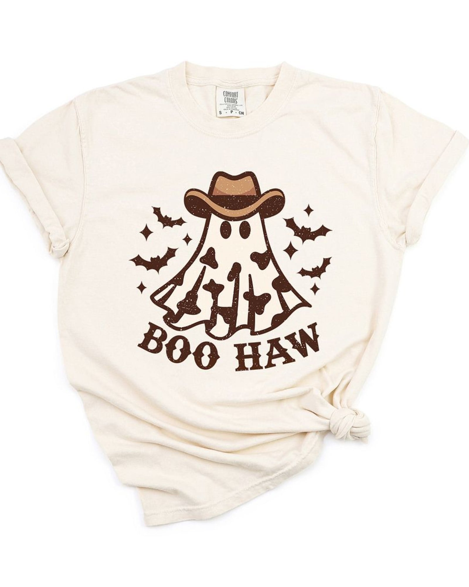 Boo Haw Ghost Garment Dyed Tee | Ivory