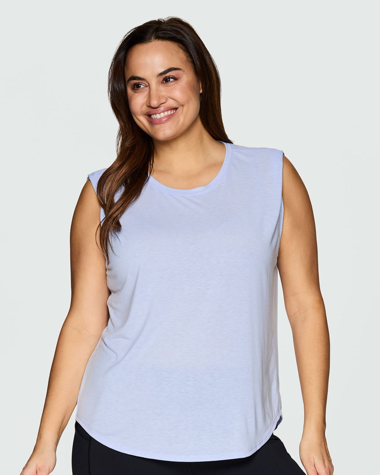 Plus Breezy Keyhole Tunic Tank