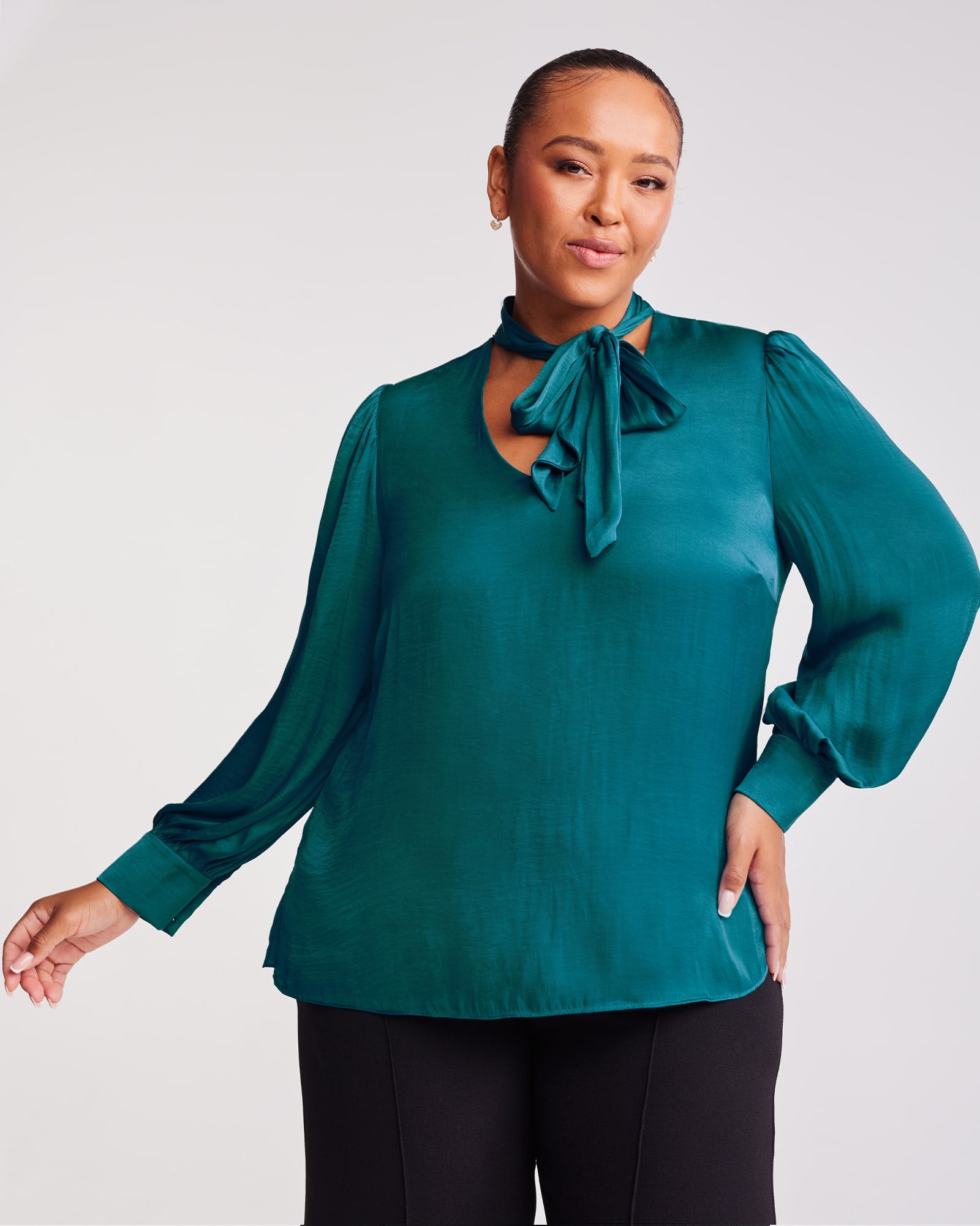 Plus Size Teal Tops