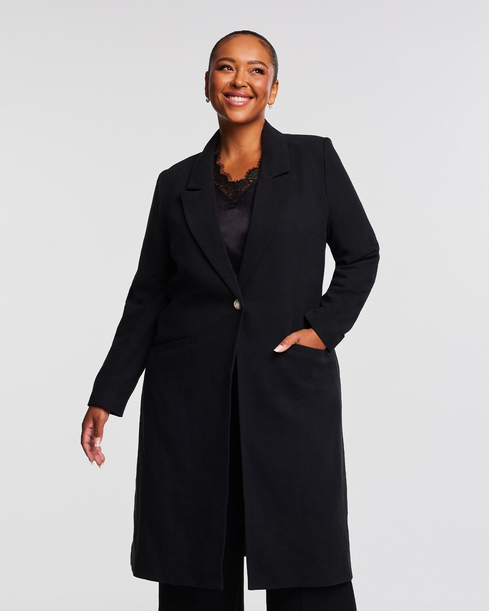 Black Winter Coats Plus Size