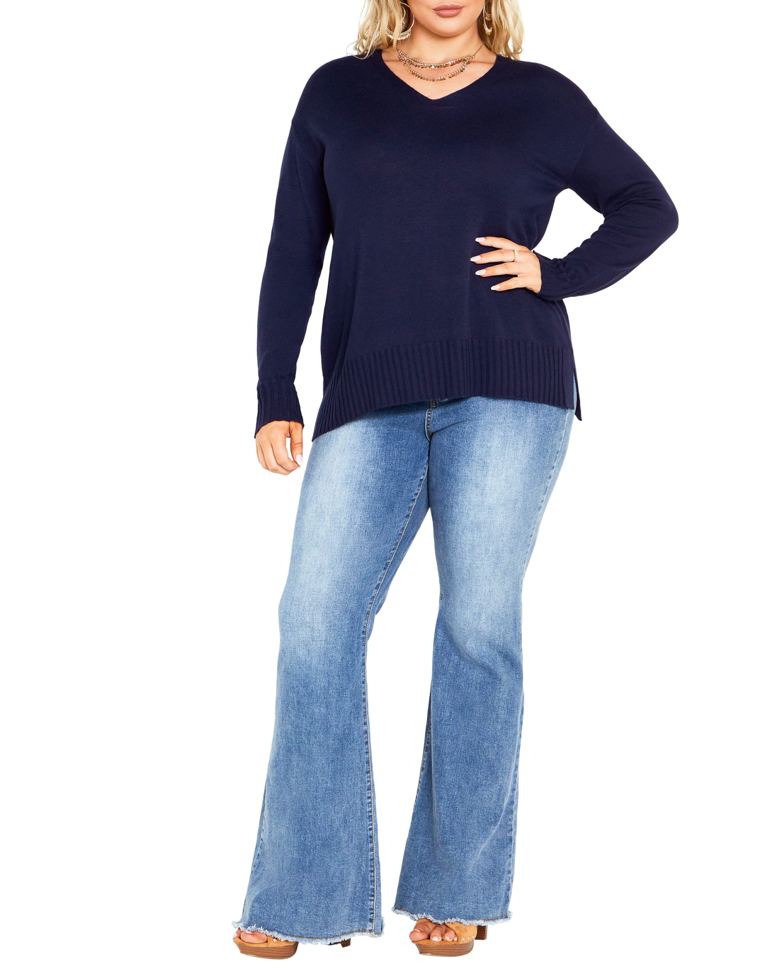 Clare Sweater | Indigo