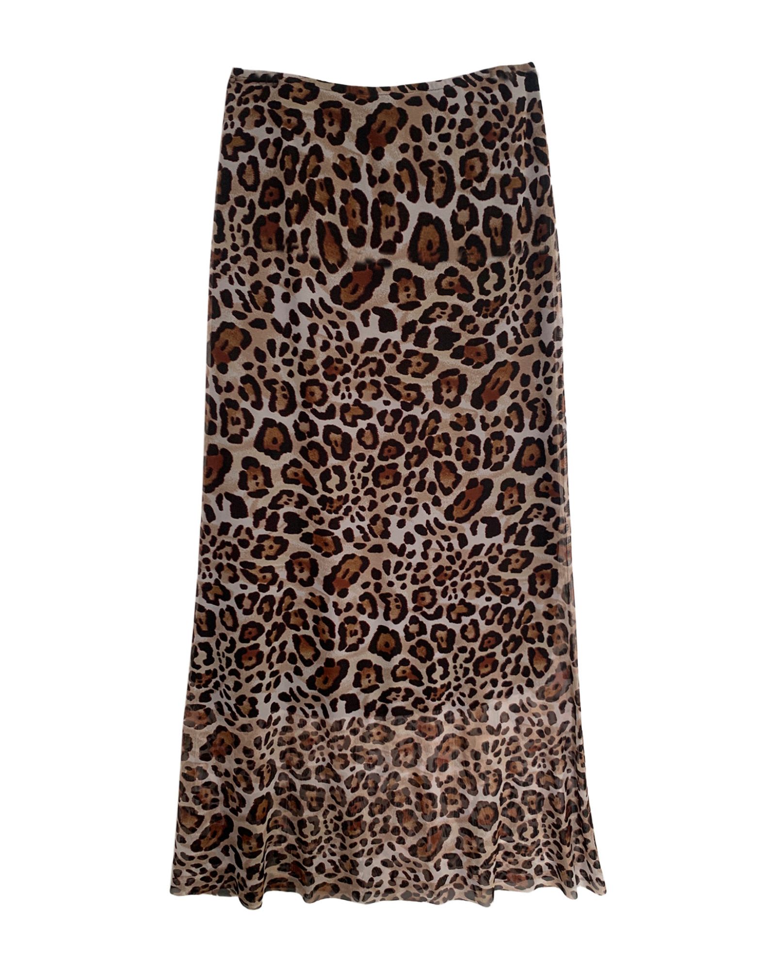 Mesh Leopard Maxi Skirt | Leopard