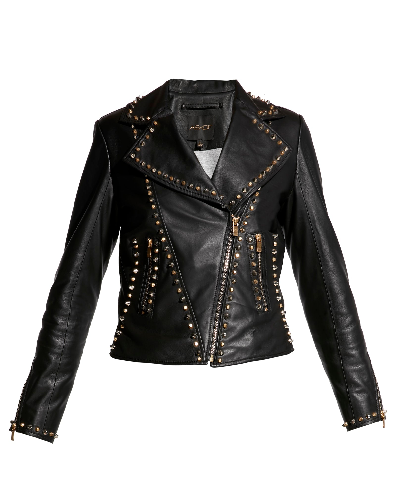 Stevie Upcycled Leather Jacket | Black