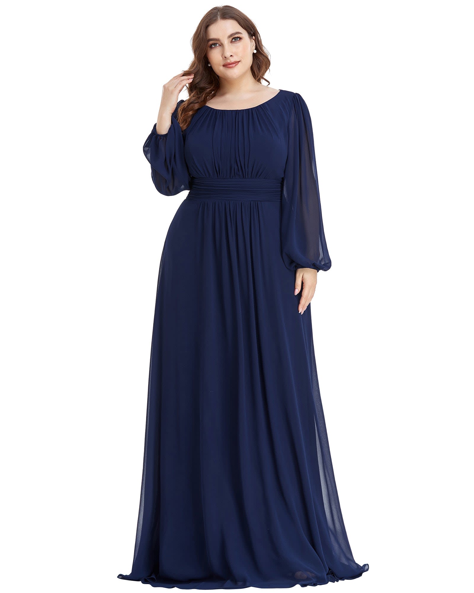 Final Sale Plus Size Sleeveless Shirred Jumpsuit in Royal Blue – Chic And  Curvy