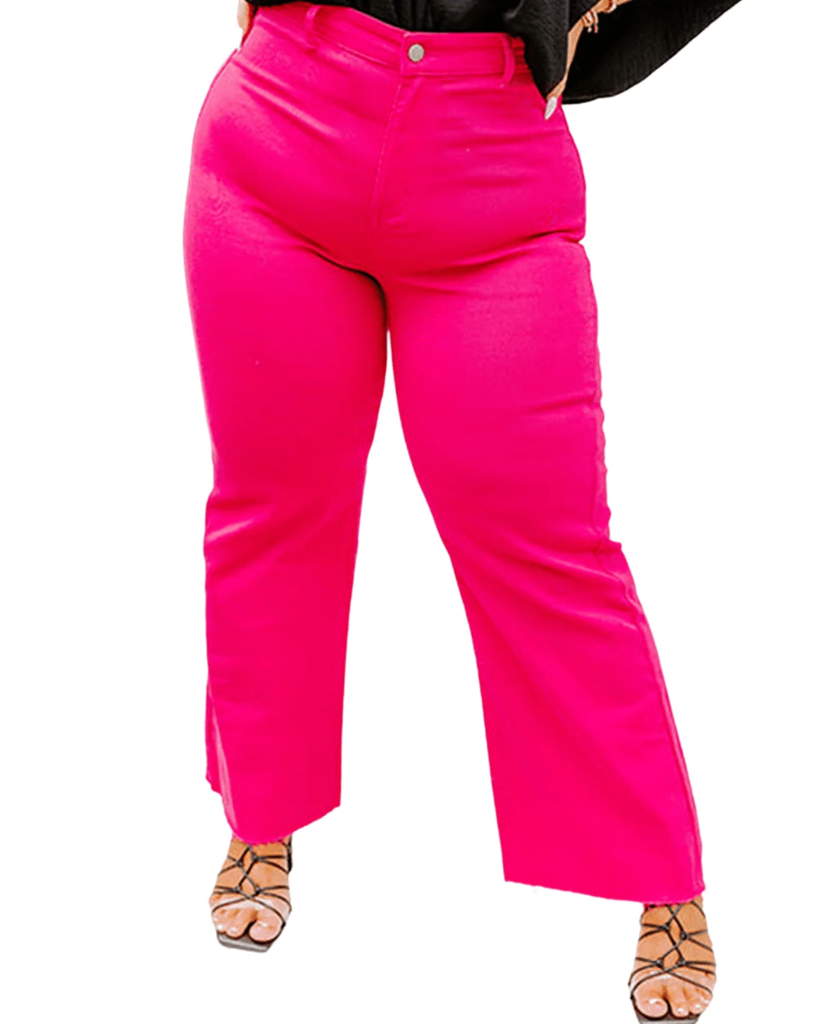 Plus Size Ruth High Waisted Flare Pants