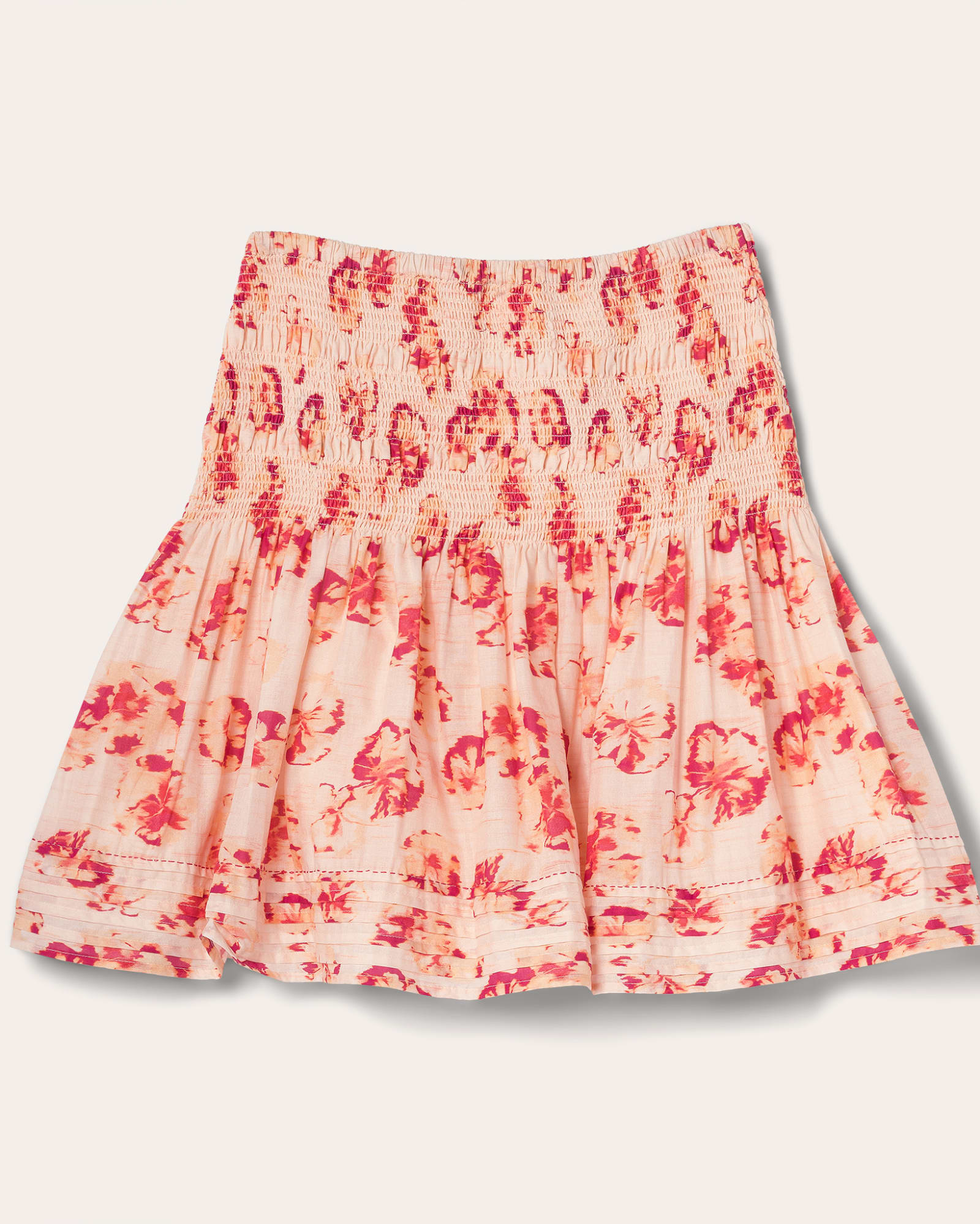 Duras Skirt | Orchid Ikat Floral Print