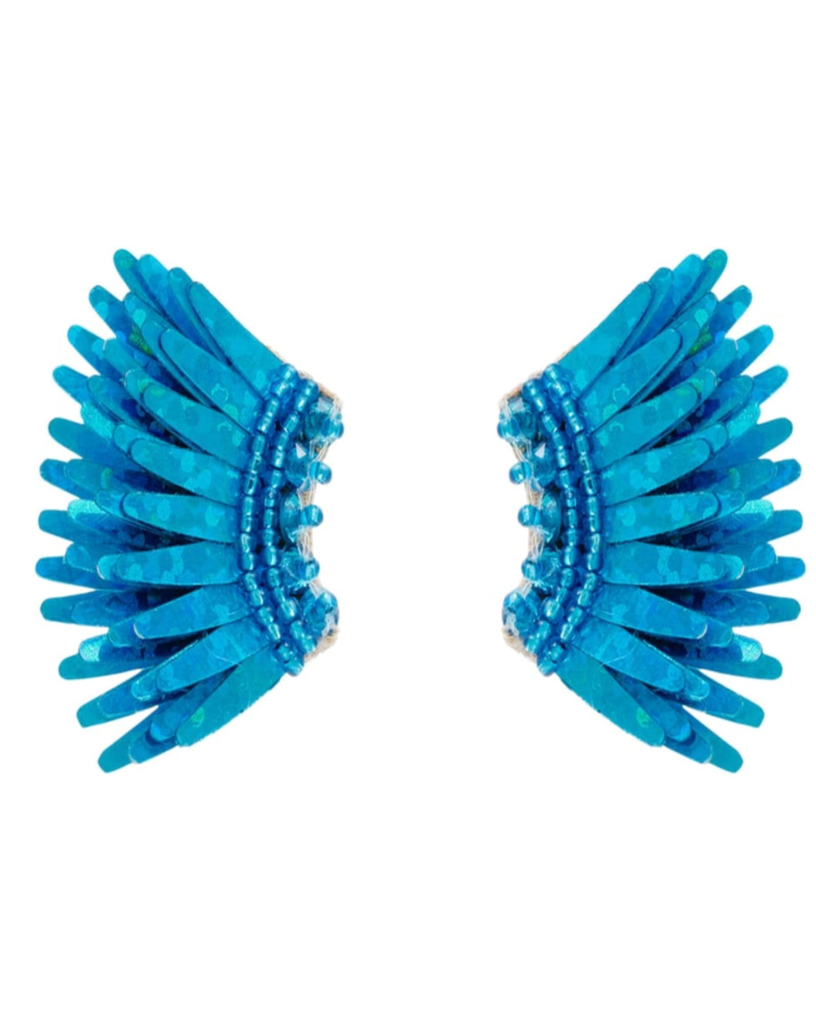 Micro Madeline Earrings- Blue | BLUE GLITTER