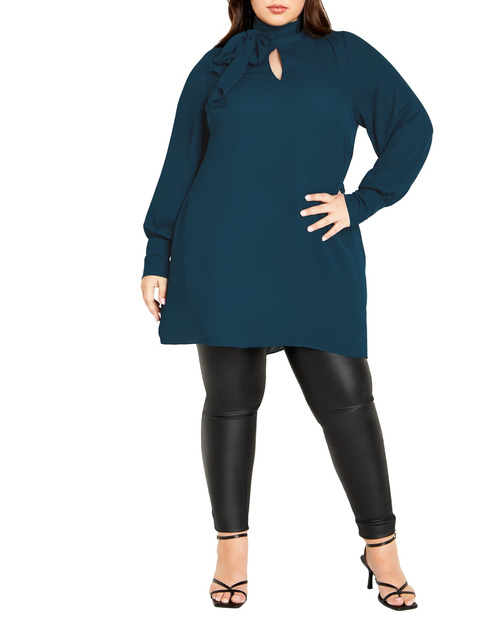 Leslie Neck Tie Tunic | Alpine