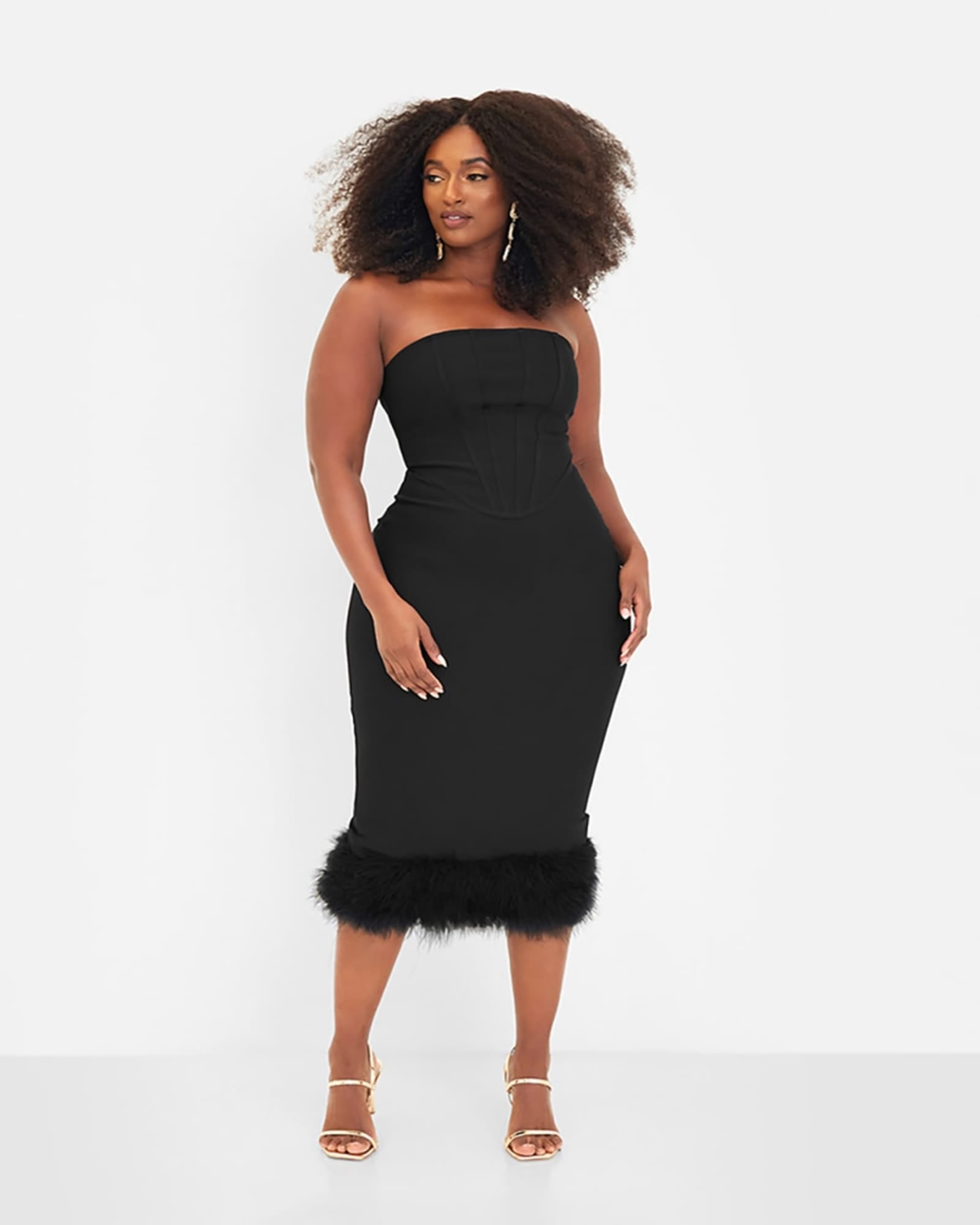 Plus Size Black Bodycon Dress