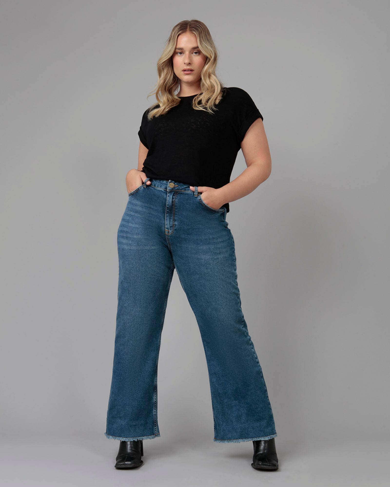 Plus Size Wide Leg Jeans