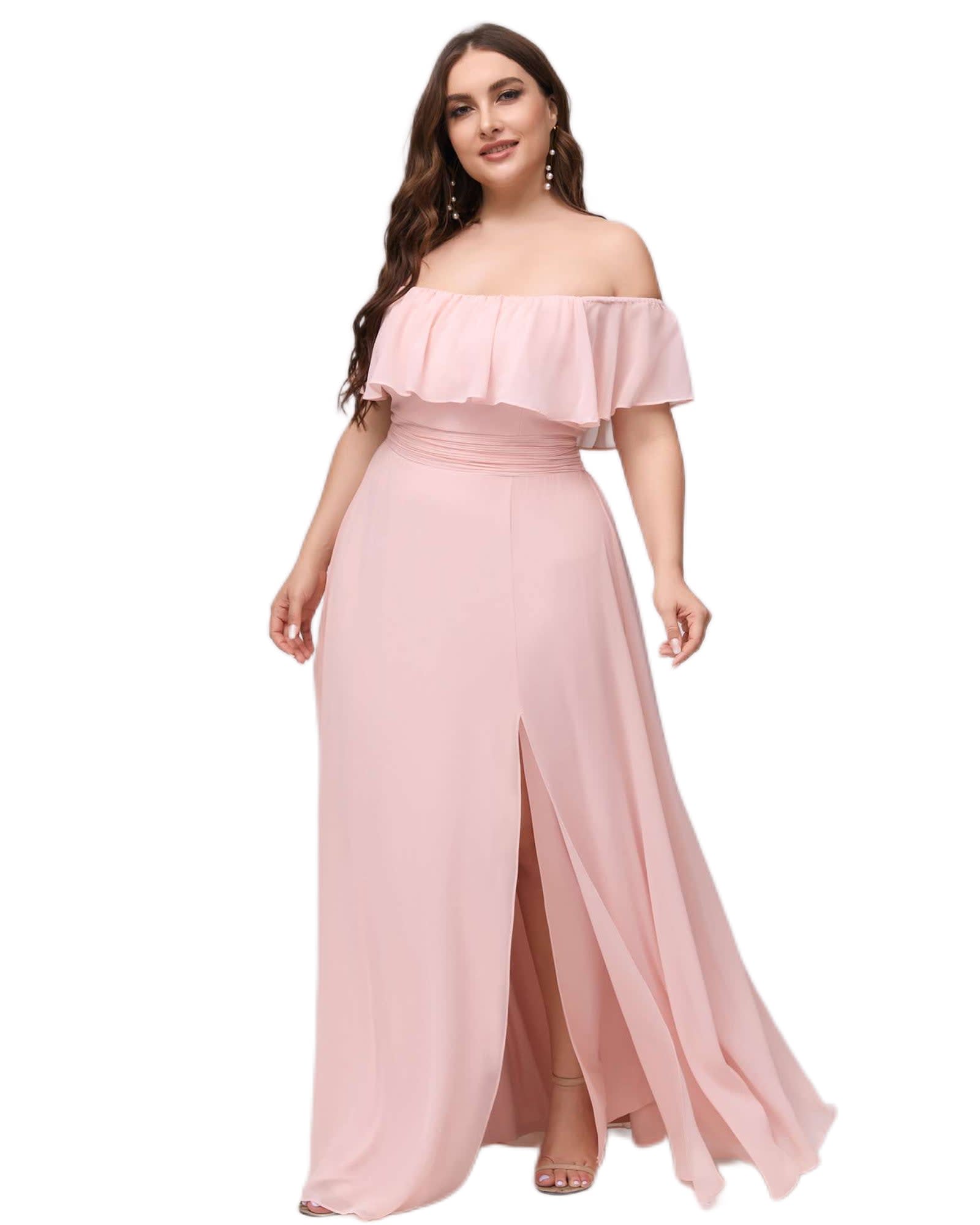 Plus Size Dusty Rose Bridesmaid Dresses