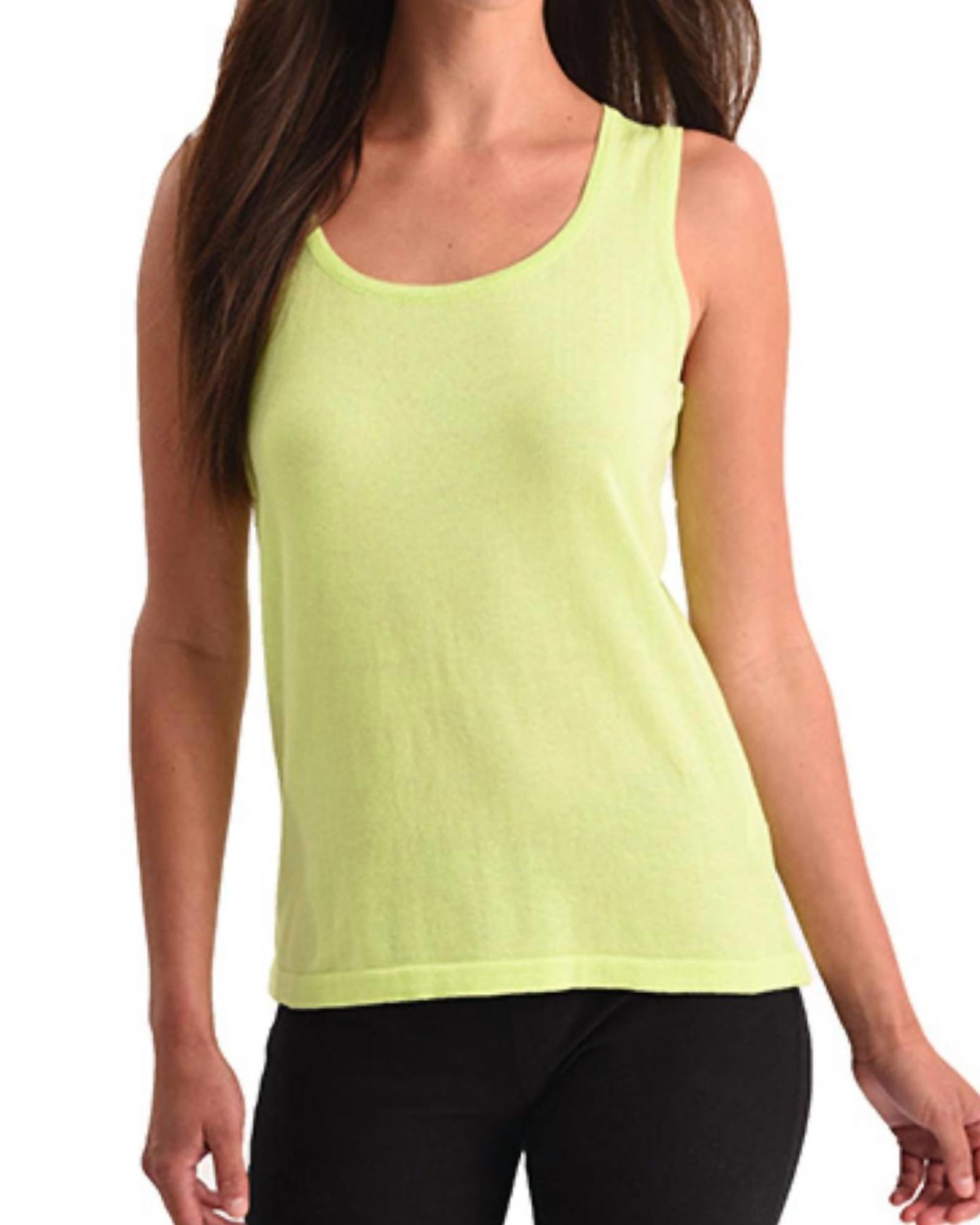 Bra-Friendly Tank Top in Lime | Lime