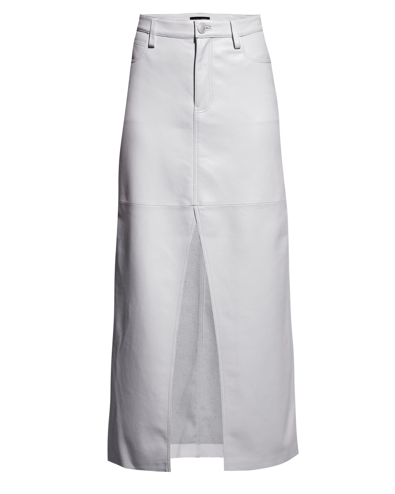Imogen Recycled Leather Skirt | White