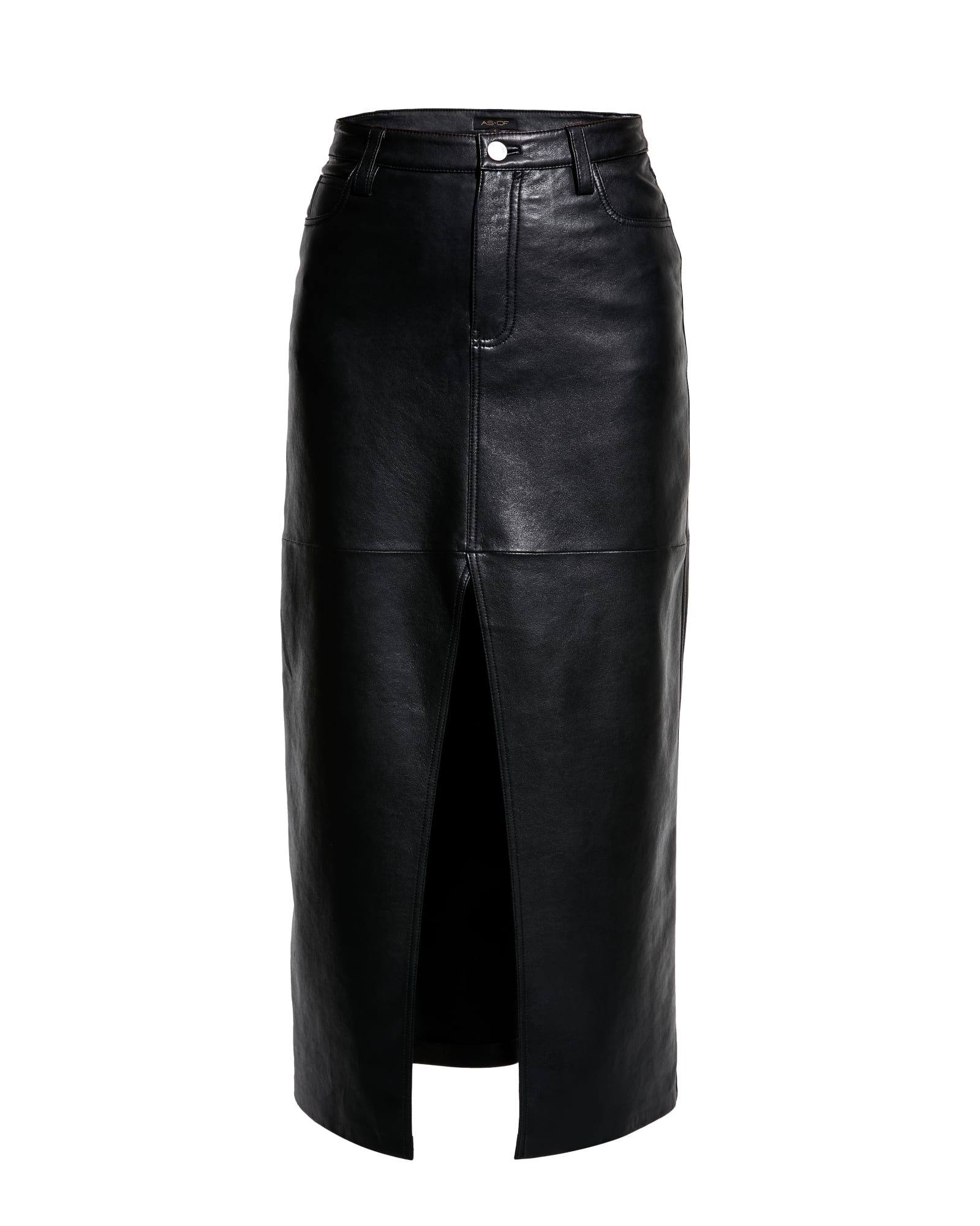 Imogen Recycled Leather Skirt | Black