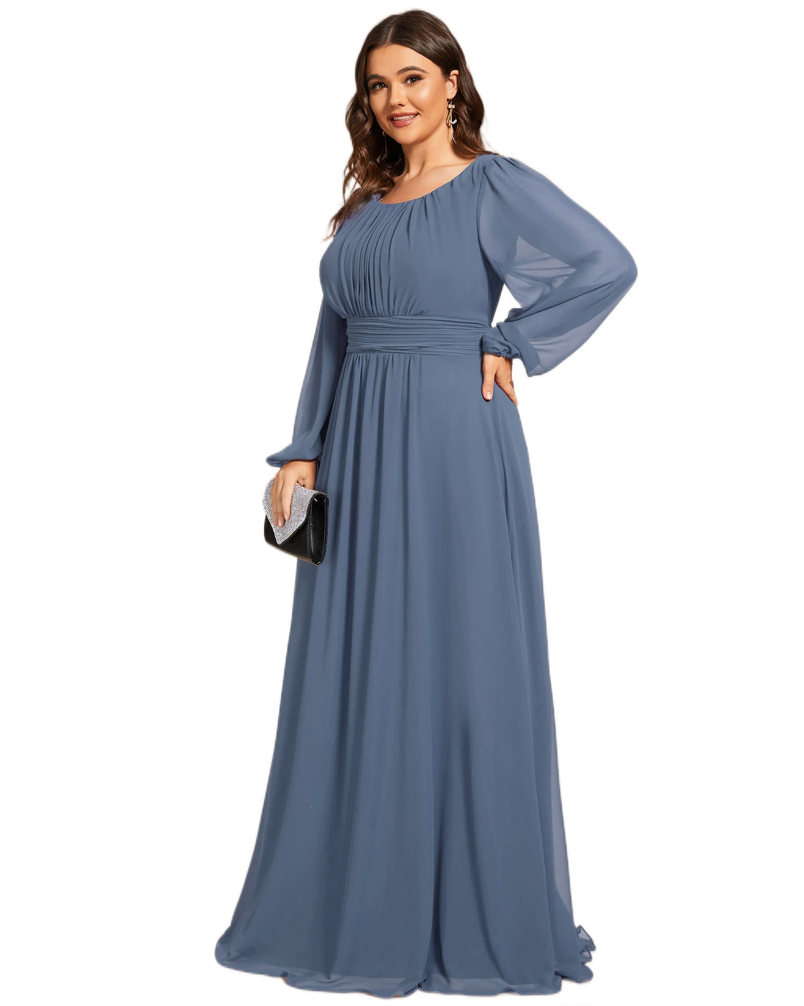  Hanna Nikole 4X Plus Size Womens Chiffon Dress