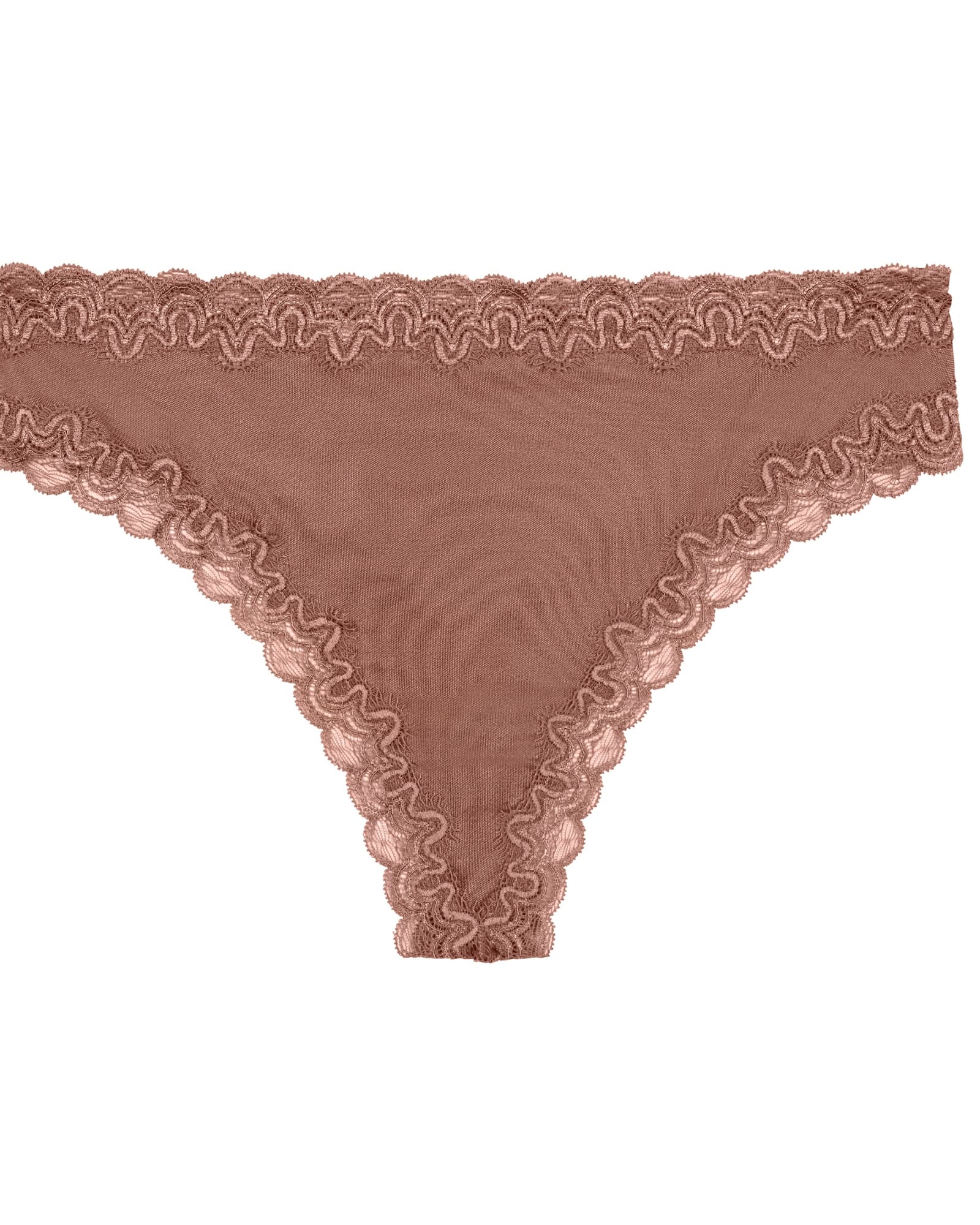 Silk Lace Thong | Toffee