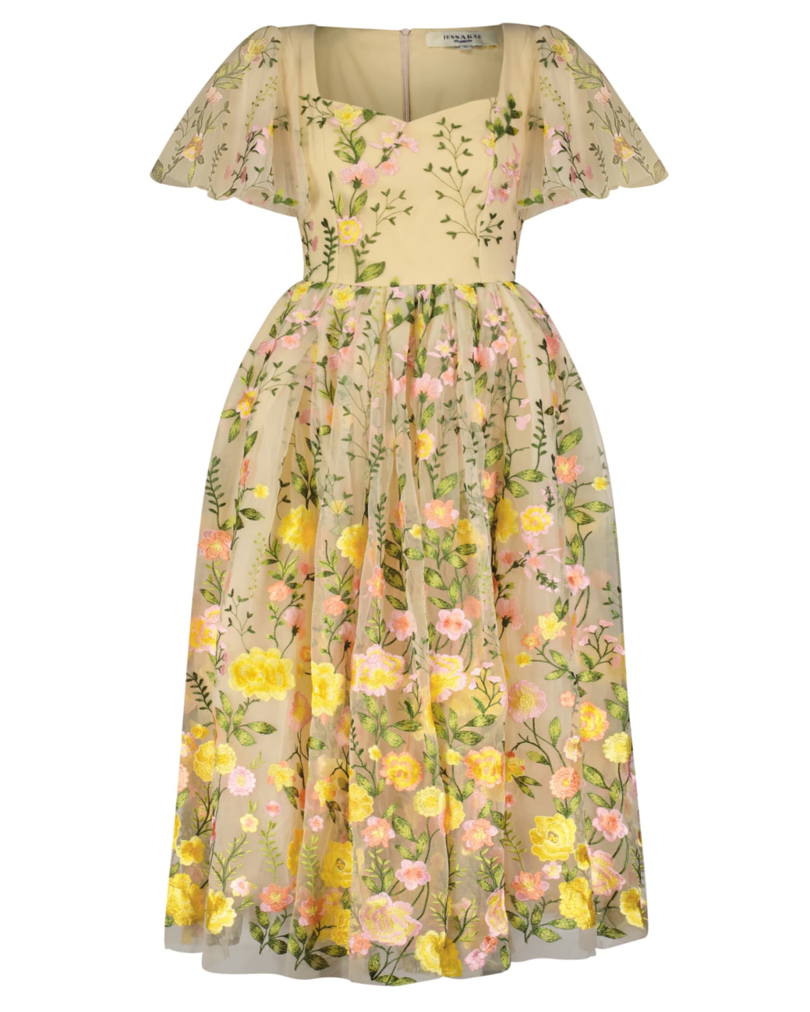 Blushing Flora Dress | Cream Floral