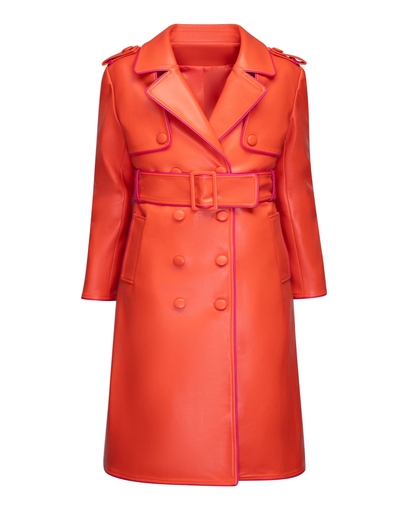 Plus Size Cropped Trench Coat