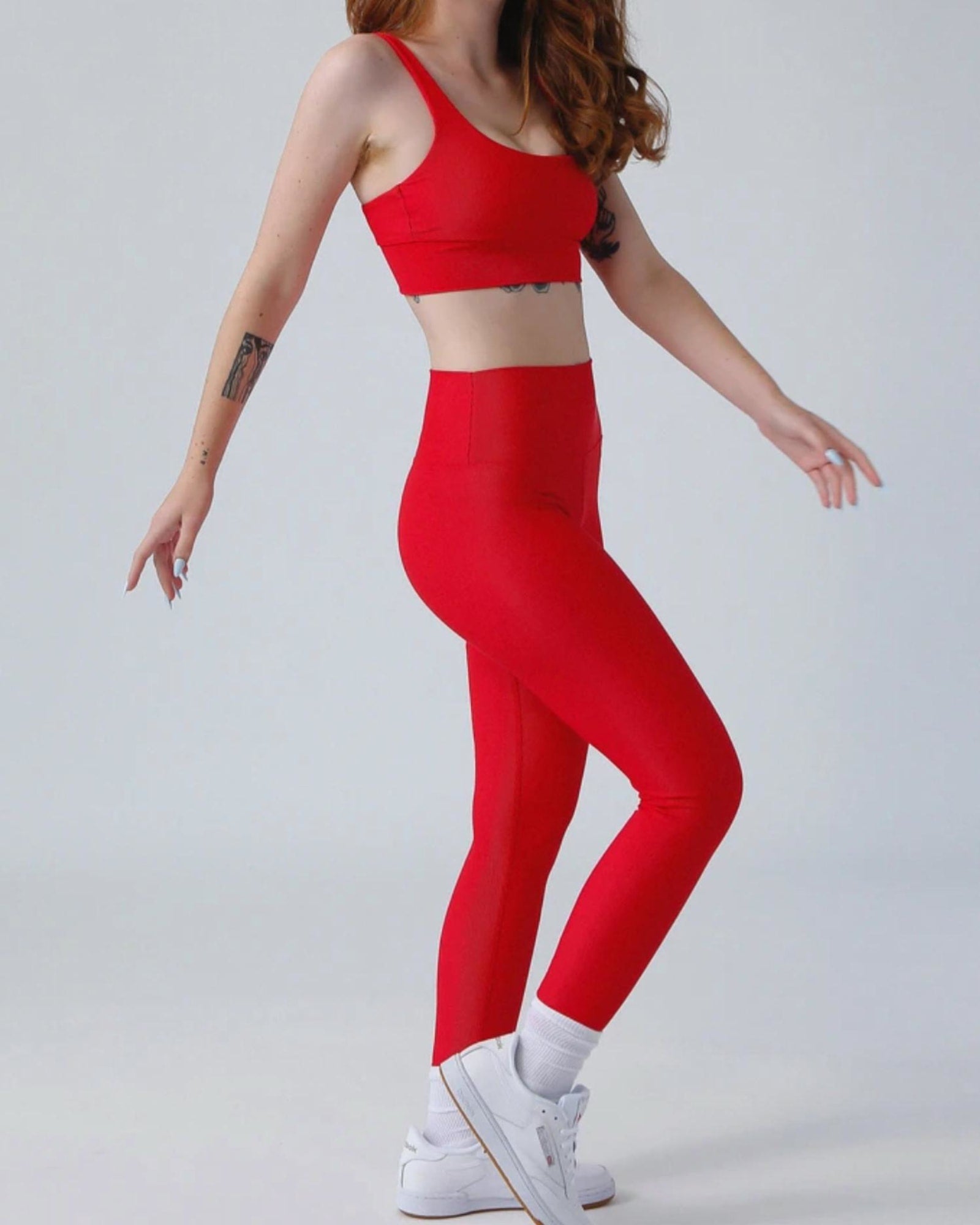 Ayla Legging in Red | Red