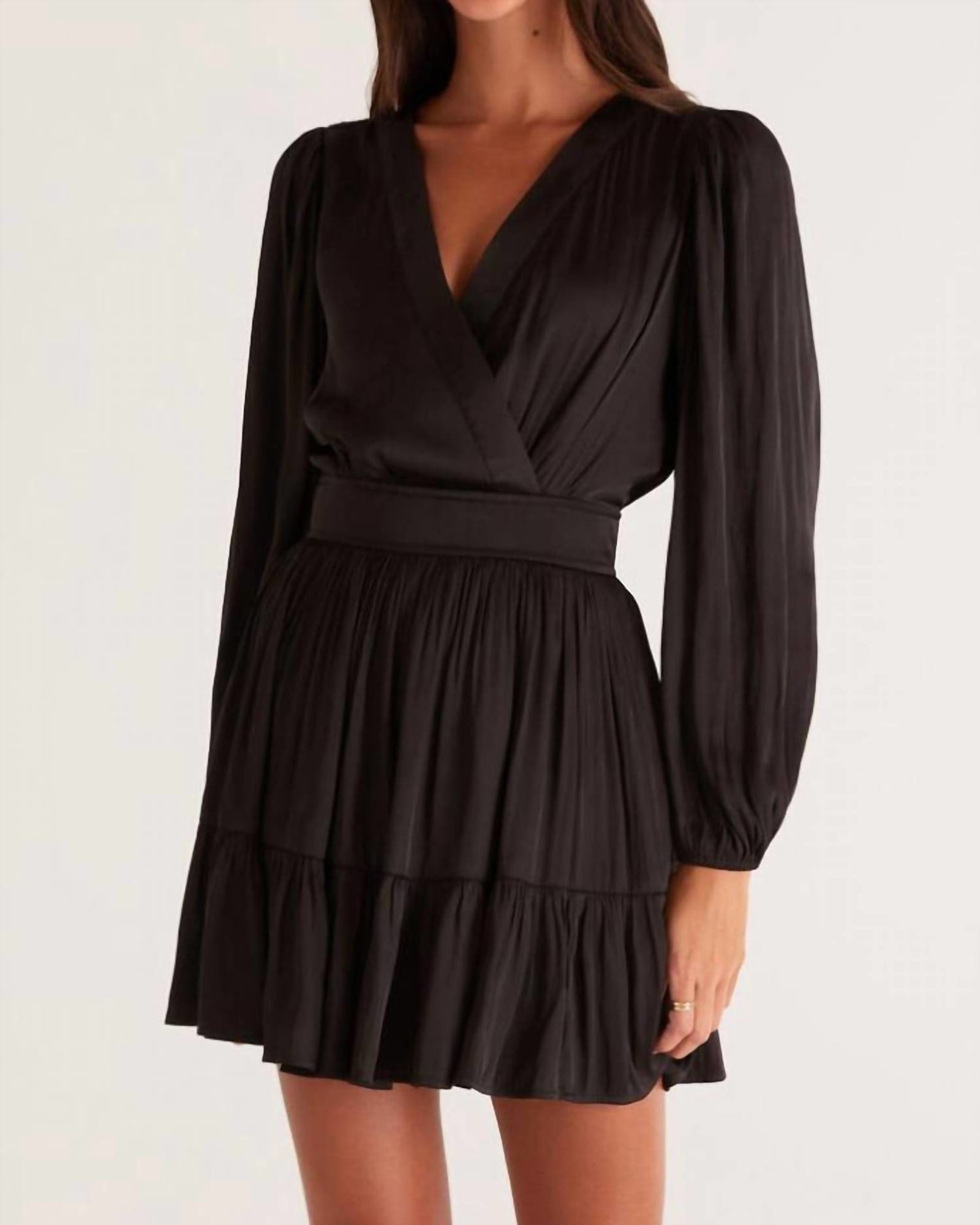 Alita Mini Dress in Black | Black