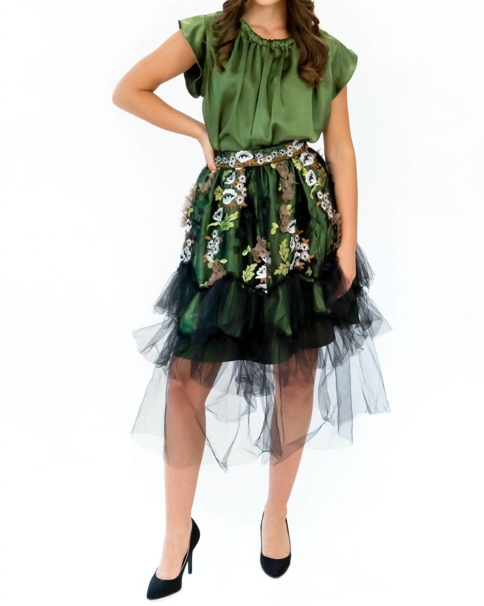 Everette Skirt in Emerald Meadow | Emerald Meadow